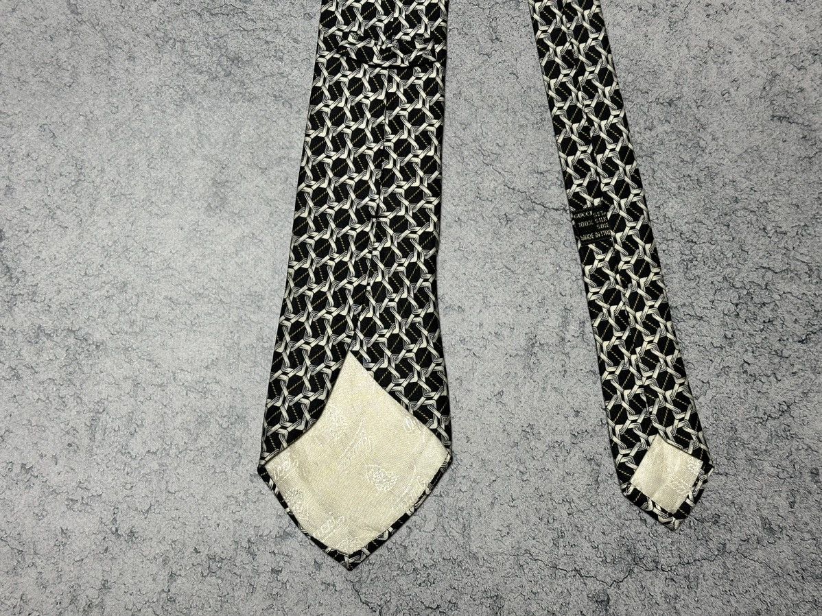 Gucci Vintage Gucci Monogram Silk Tie Size ONE SIZE - 7 Thumbnail