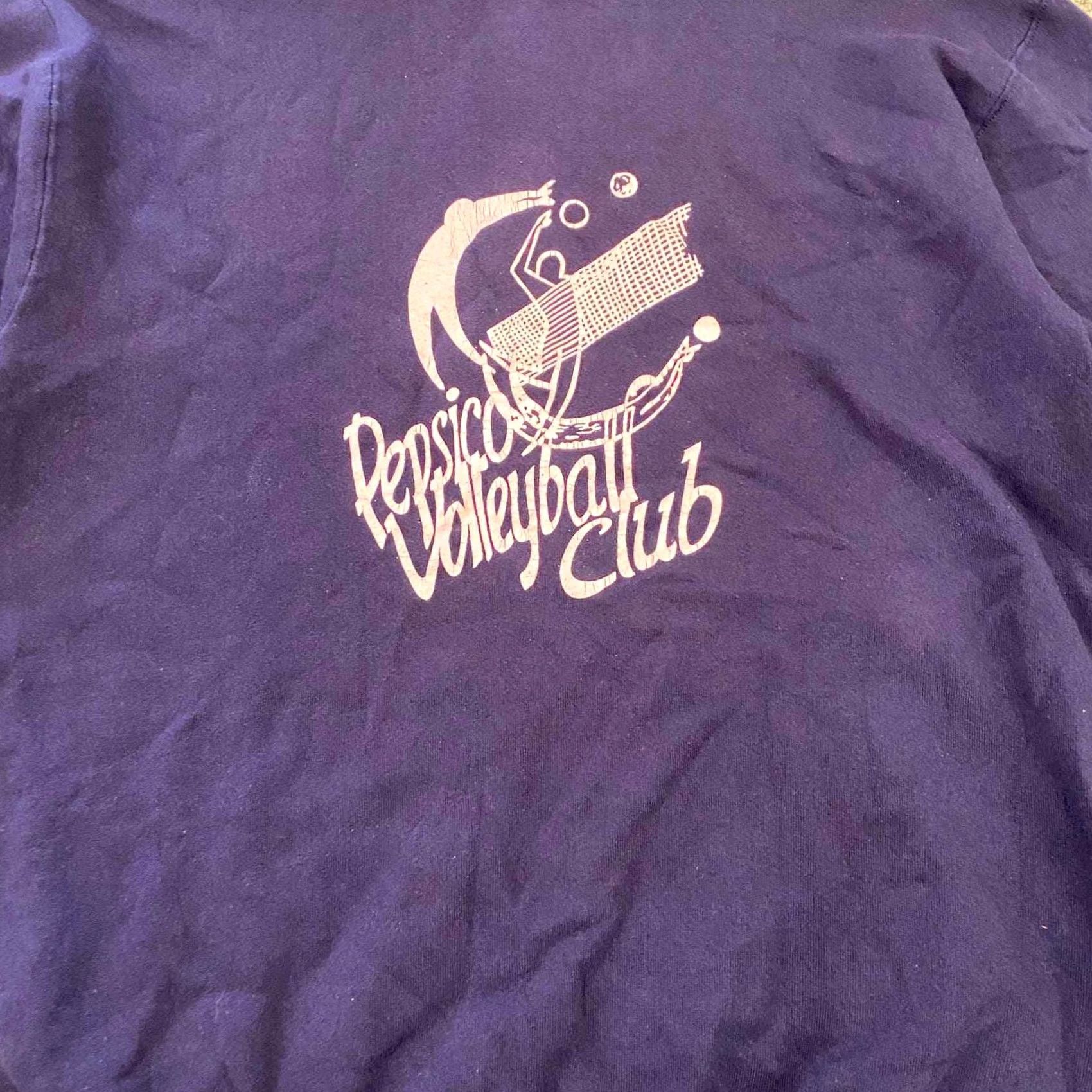 Russell Athletic VINTAGE Russell Athletic Pepsico Volleyball Club Hoodie Made in USA Men's L Blue Size US L / EU 52-54 / 3 - 5 Thumbnail