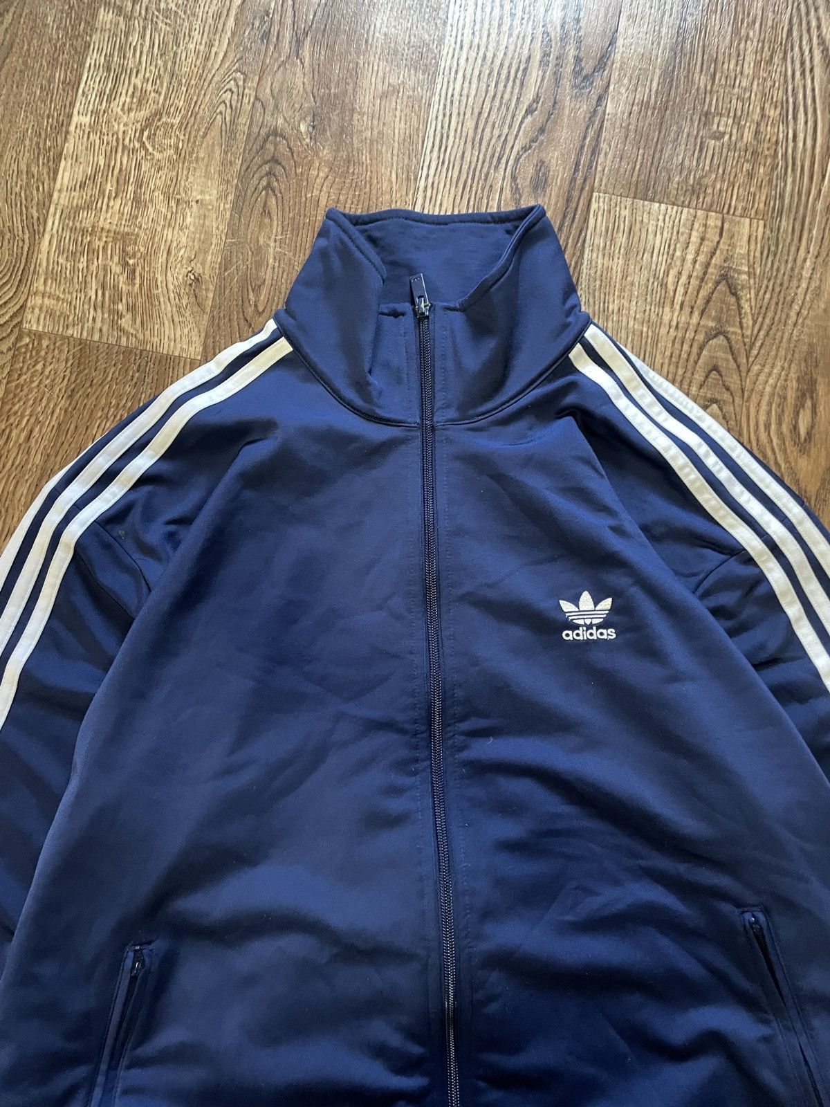 Adidas Vintage Rare Y2K Adidas Track Jacket Wales Bones Style Size US L / EU 52-54 / 3 - 4 Thumbnail