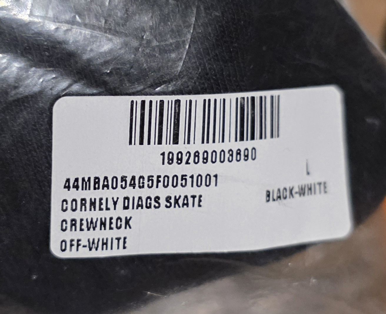 Off-White Off-White Cornely Cotton Diagonal Oversized Crewneck $1100 Size US L / EU 52-54 / 3 - 6 Thumbnail