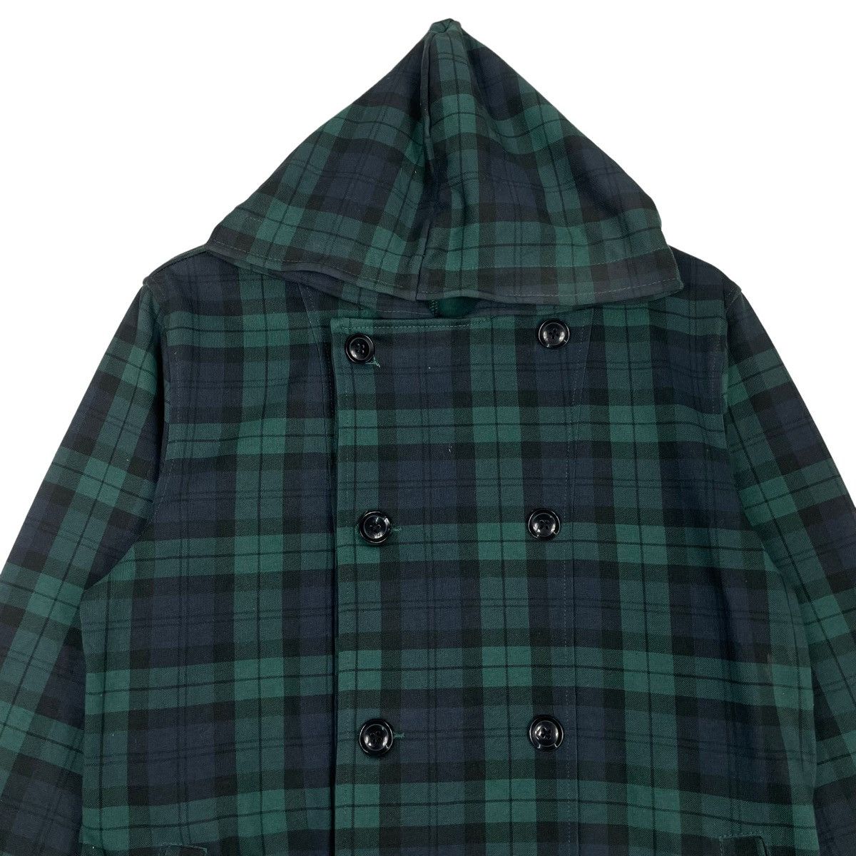 Hysteric Glamour × Japanese Brand × RAGEBLUE 💥RAGEBLUE CHECKED GREEN BLUE HOODIE JACKET Size US M / EU 48-50 / 2 - 3 Thumbnail