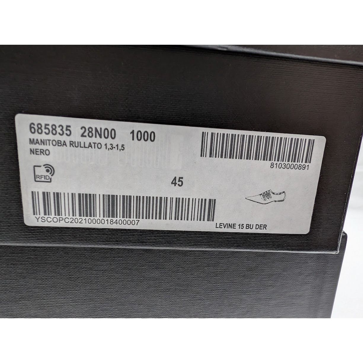 Saint Laurent Paris o1rshd1 Levine 15 Derby Shoes in Nero Size US 12 / EU 45 - 20 Thumbnail