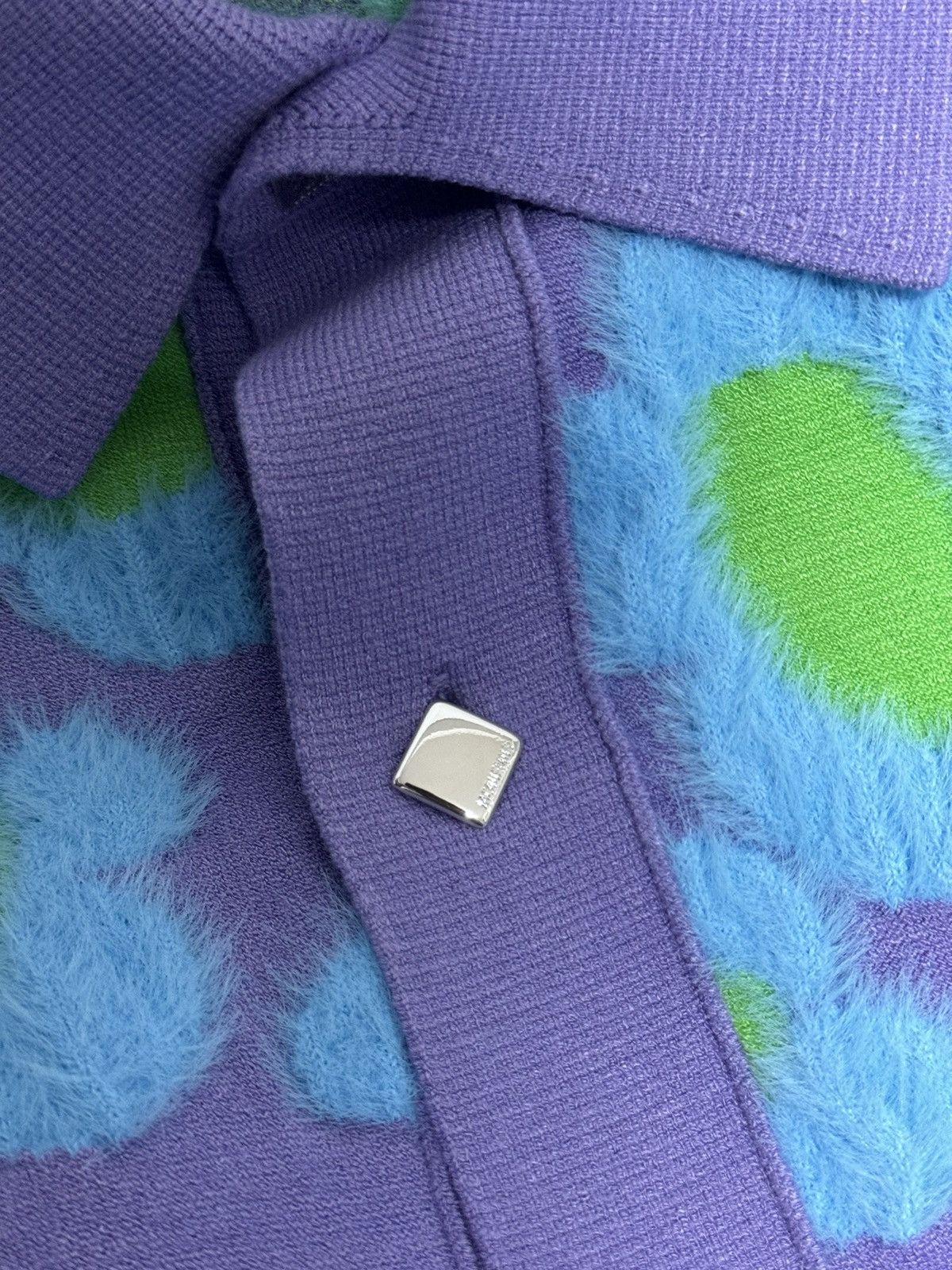 Jacquemus Purple Neve Button On Knitted Sweater Size US L / EU 52-54 / 3 - 3 Thumbnail