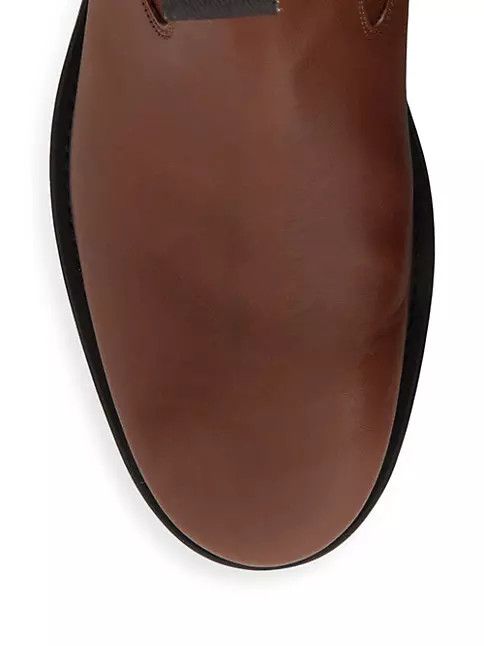 Loro Piana o1srvl11e0225 Travis Leather Chelsea Boots in Brown Size US 9 / EU 42 - 4 Thumbnail