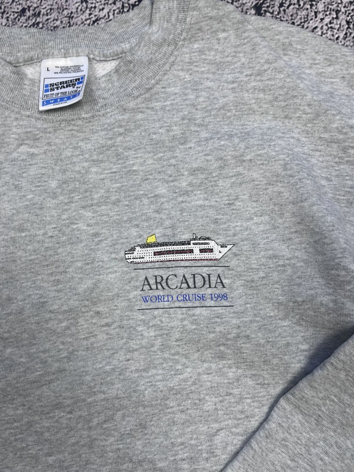 Vintage Vintage 90s Arcadia 1998 World Cruise logo map sweatshirt L Size US L / EU 52-54 / 3 - 2 Thumbnail