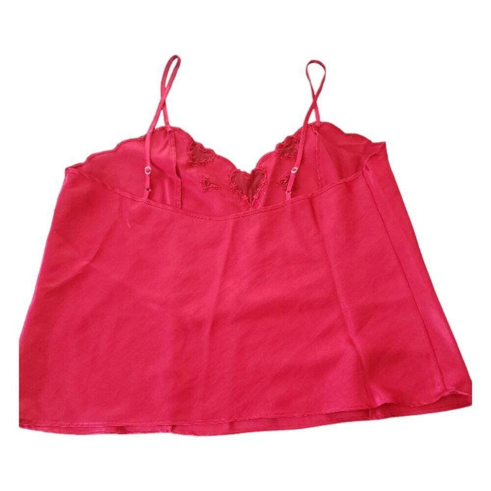 Designer CT1378 Lord & Taylor Red Two Piece Cami & Short Sleep Set XL Size ONE SIZE - 3 Thumbnail