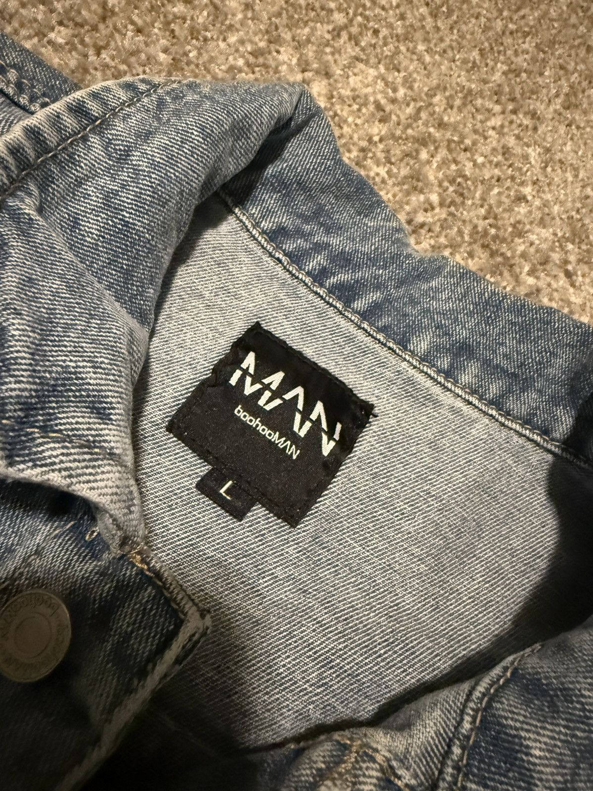 Boohoo BoohooMAN Denim Jacket Size US L / EU 52-54 / 3 - 5 Thumbnail