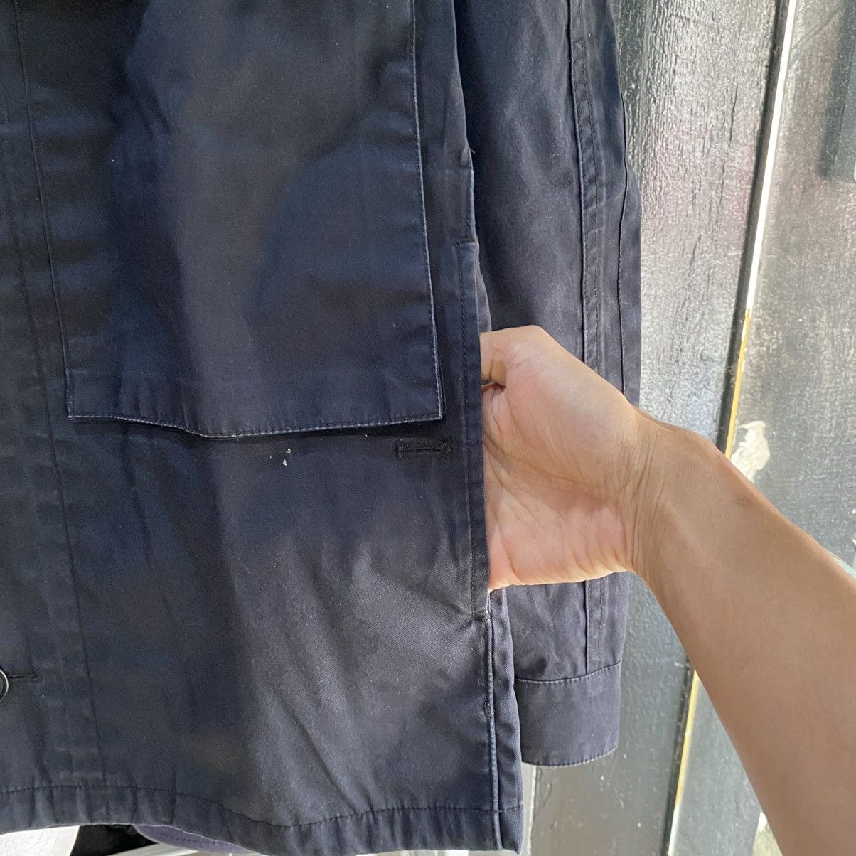 Japanese Brand × Lemaire × Uniqlo Uniqlo and Lemaire Black Light Jacket Hooded Size US M / EU 48-50 / 2 - 9 Thumbnail
