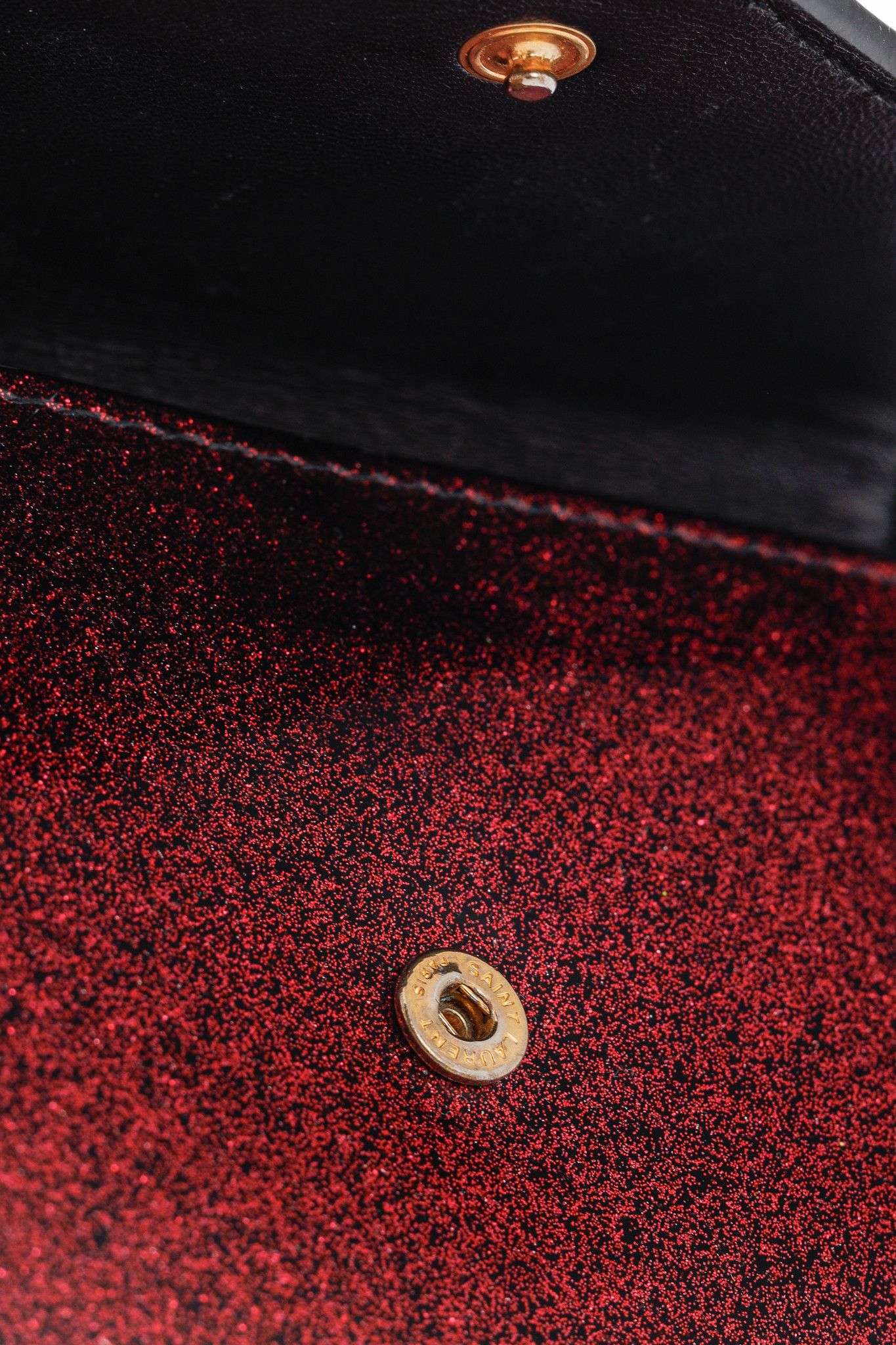 Saint Laurent Paris Saint Lauren Glitter Patent YSL Leather Wallet Size ONE SIZE - 7 Thumbnail
