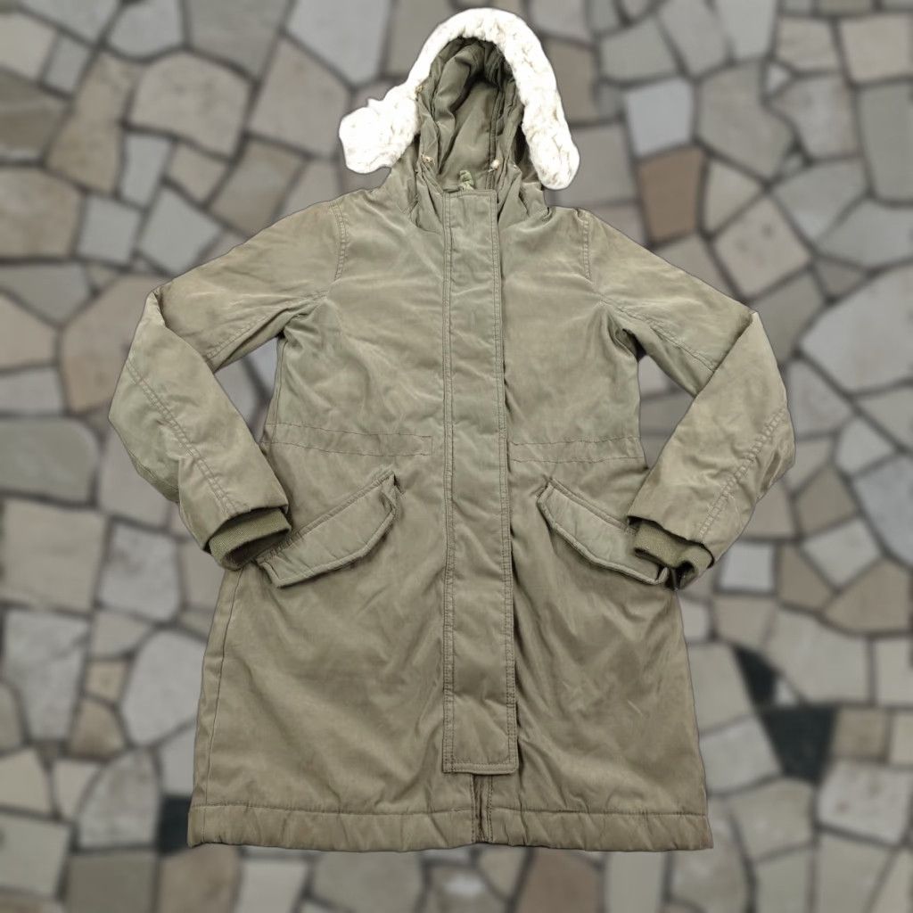 Abercrombie & Fitch VINTAGE Abercrombie & Fitch Coat Parka Womens XS Green Fur Trim Size XS / US 0-2 / IT 36-38 - 1 Thumbnail