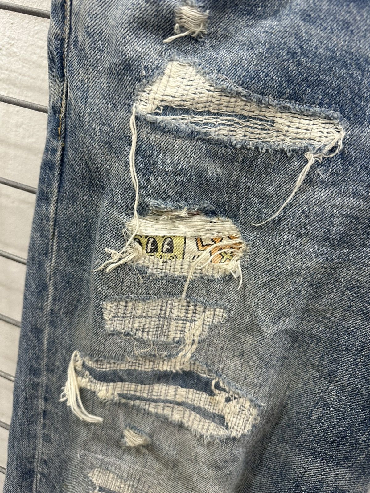Keith Haring Rare Beautiful Keith Haring X American Eagle Patchwork Jeans Size US 32 / EU 48 - 12 Thumbnail