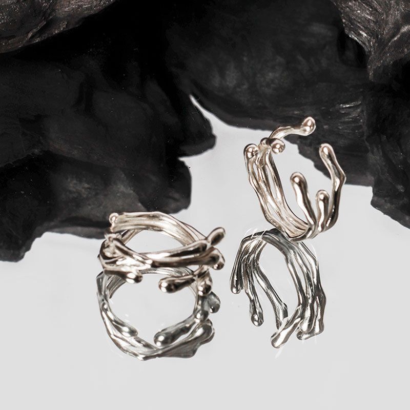 Jewelry New Design Jewelry Rings Open Size Chrome Ring (Size 7-13) Size ONE SIZE - 2 Thumbnail