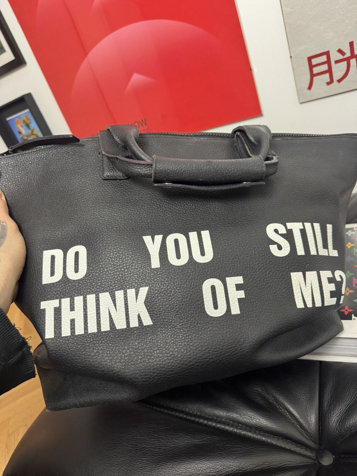 Misbhv MISBHV Designer Leather Hand Bag Do You Still Think Of Me? Size ONE SIZE - 6 Thumbnail
