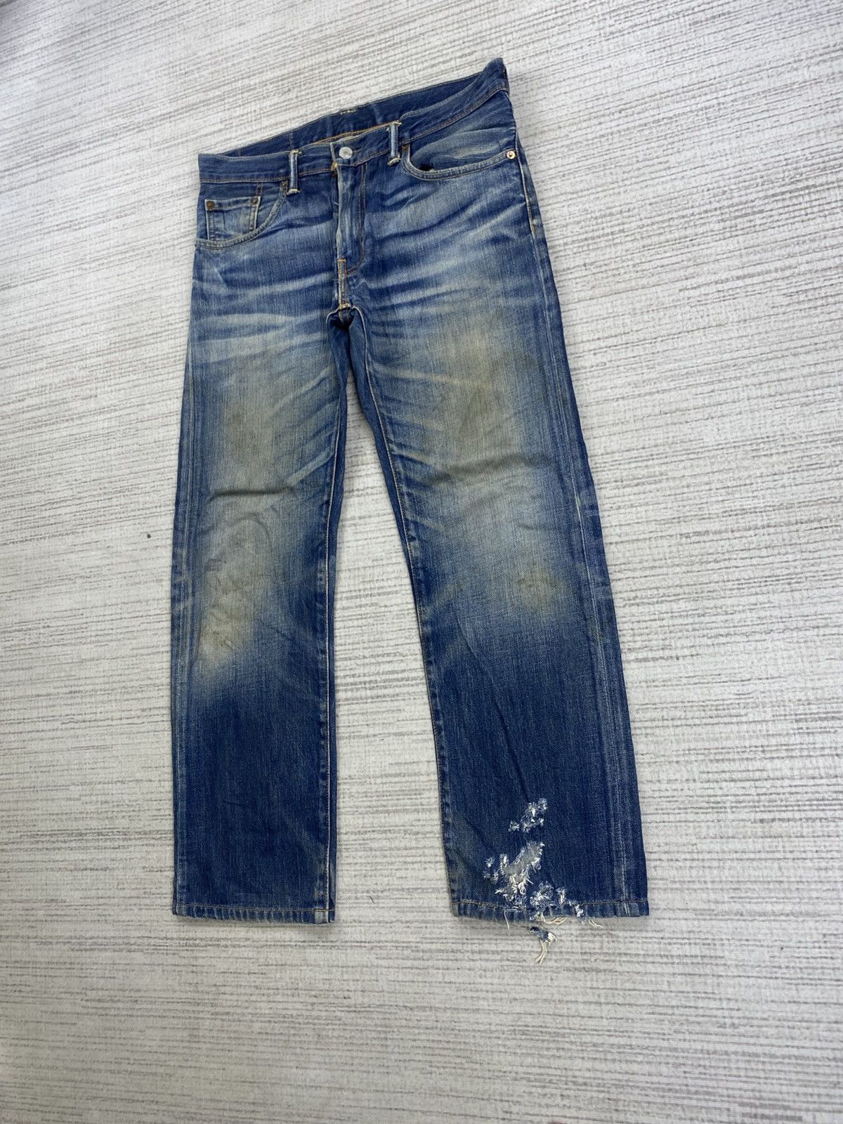 Levi's Vintage Levi’s 502 Distressed Denim Jeans Size US 33 - 4 Thumbnail