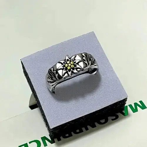 Other Silver Color Edelweiss Rings Size ONE SIZE - 3 Thumbnail