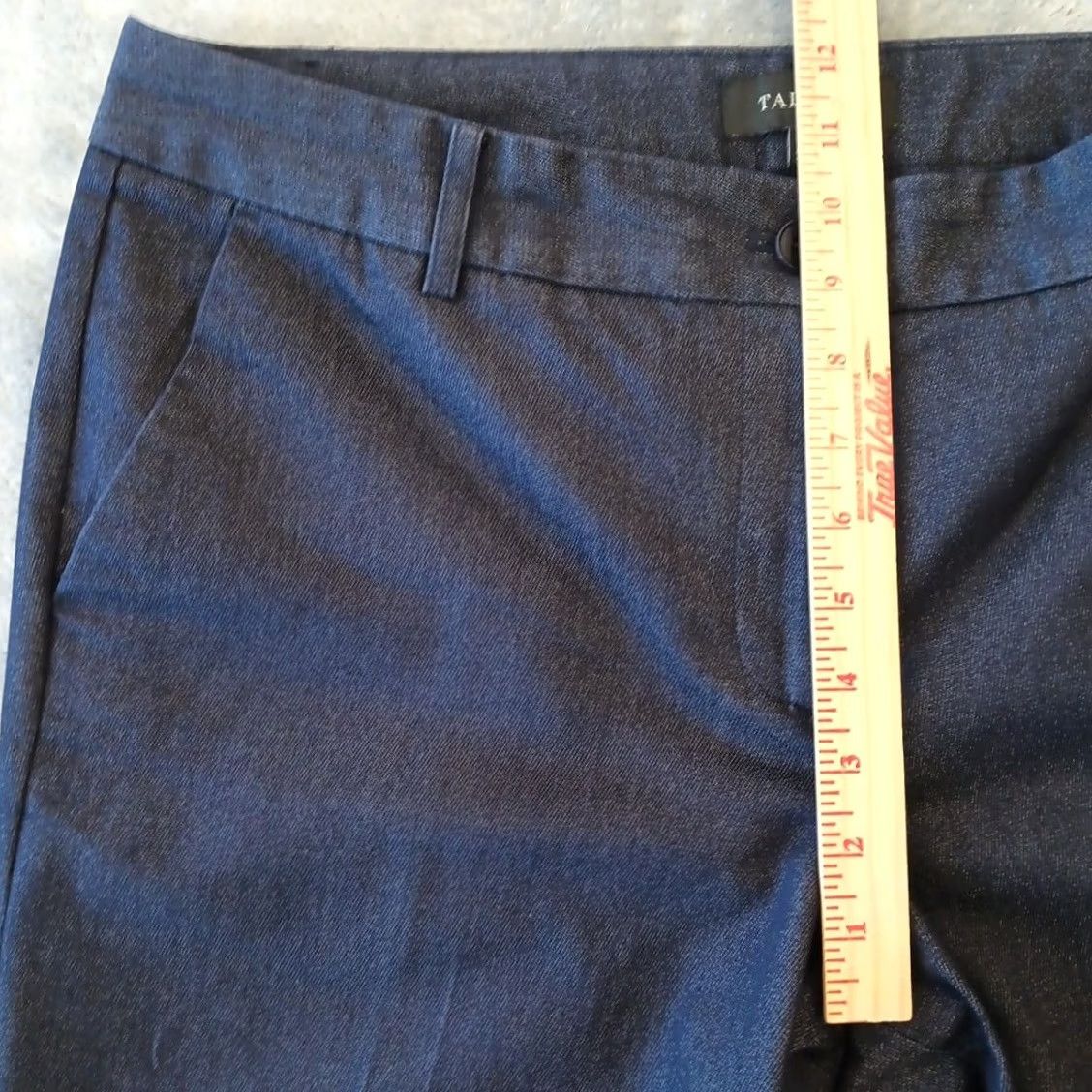 Talbots Talbots Dress Pants Womens Size 14 Blue Cotton Blend Twill Pockets 37x29.5 Dress Pants Womens Navy Blue Cotton Blend Twill Front Pockets 37x29.5 Size 36" / US 14 / IT 50 - 3 Thumbnail