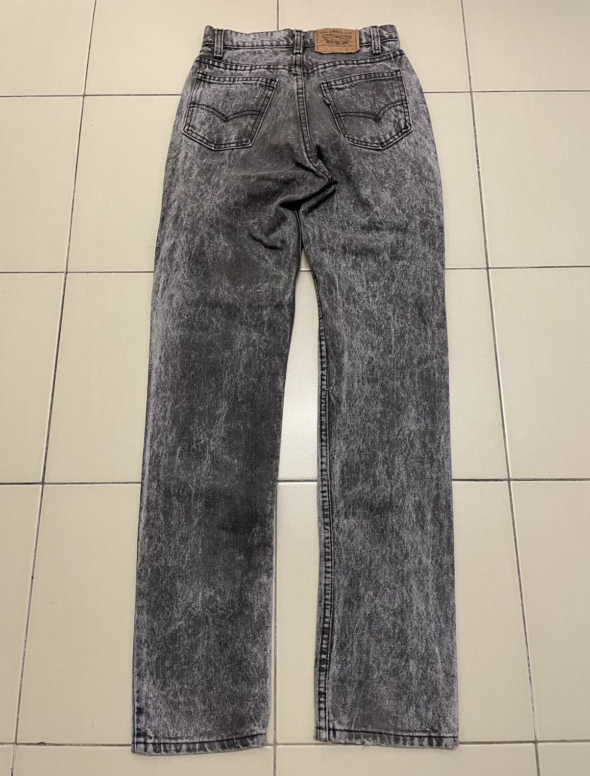 Levi's Vintage Clothing Vtg 80s Levis 705 Acid Wash Gray Denim Size US 26 / EU 42 - 4 Thumbnail