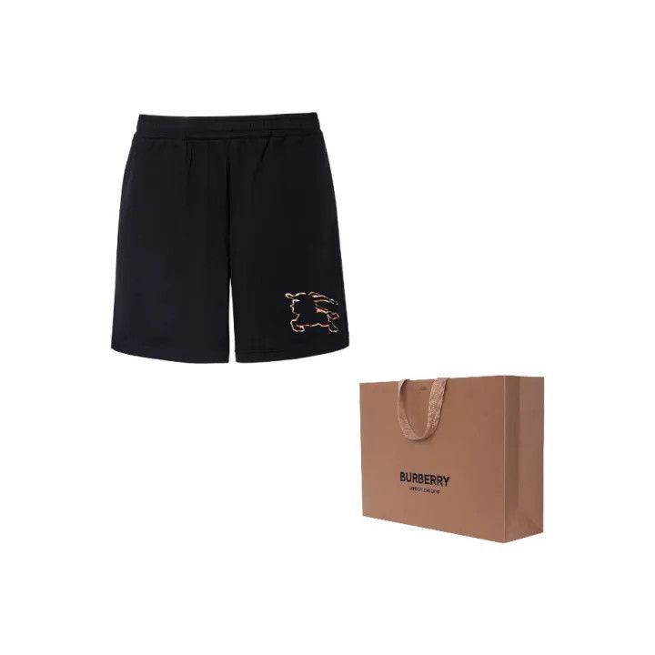 Burberry Burberry Burberry SS23 Black Pony Print Casual Shorts-2507 Size US 28 / EU 44 - 1 Thumbnail