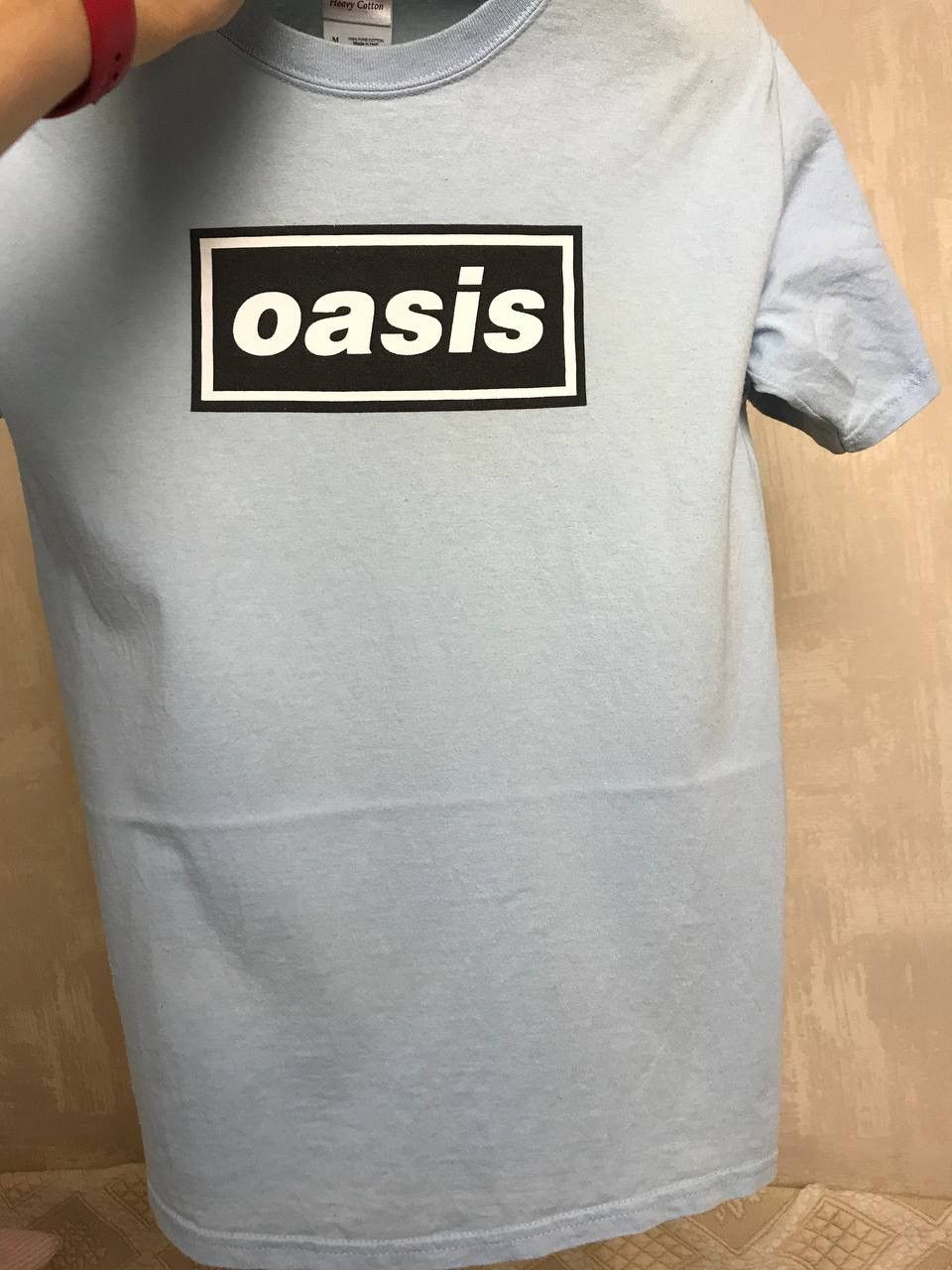 Band Tees 🔥 Vintage 00s Oasis Box Logo Rock Band Blue T-Shirt Y2K Size US M / EU 48-50 / 2 - 7 Thumbnail