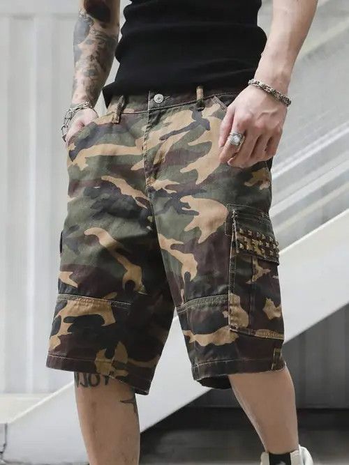 Japanese Brand × Vintage DRIP vintage camoY2K military shorts jorts Size US 34 / EU 50 - 2 Thumbnail