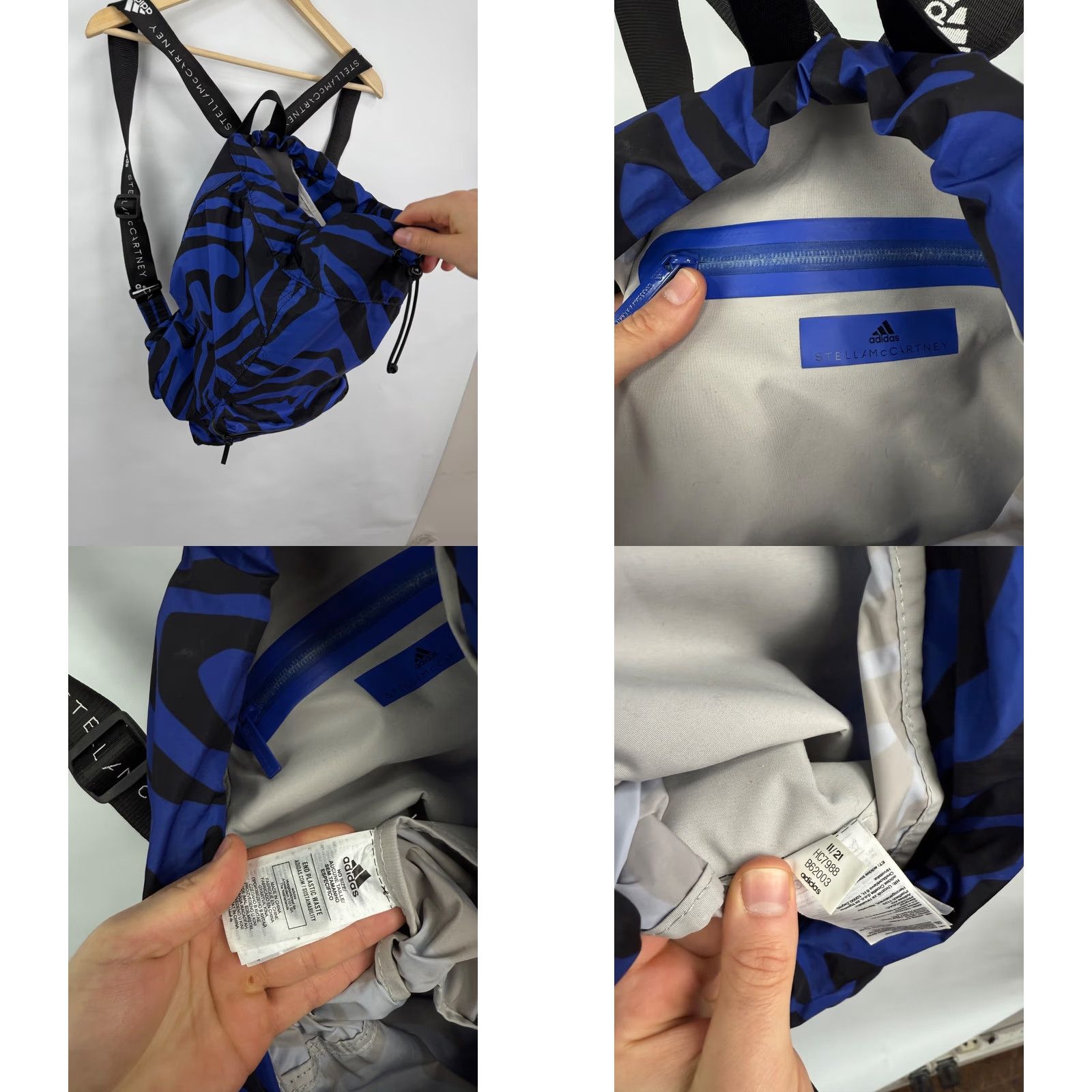 Stella McCartney VINTAGE Adidas Stella McCartney Bagpack Backpack Women OS multicolor Retro 90s Hype Mens Womens Girls Boys Size ONE SIZE - 8 Thumbnail