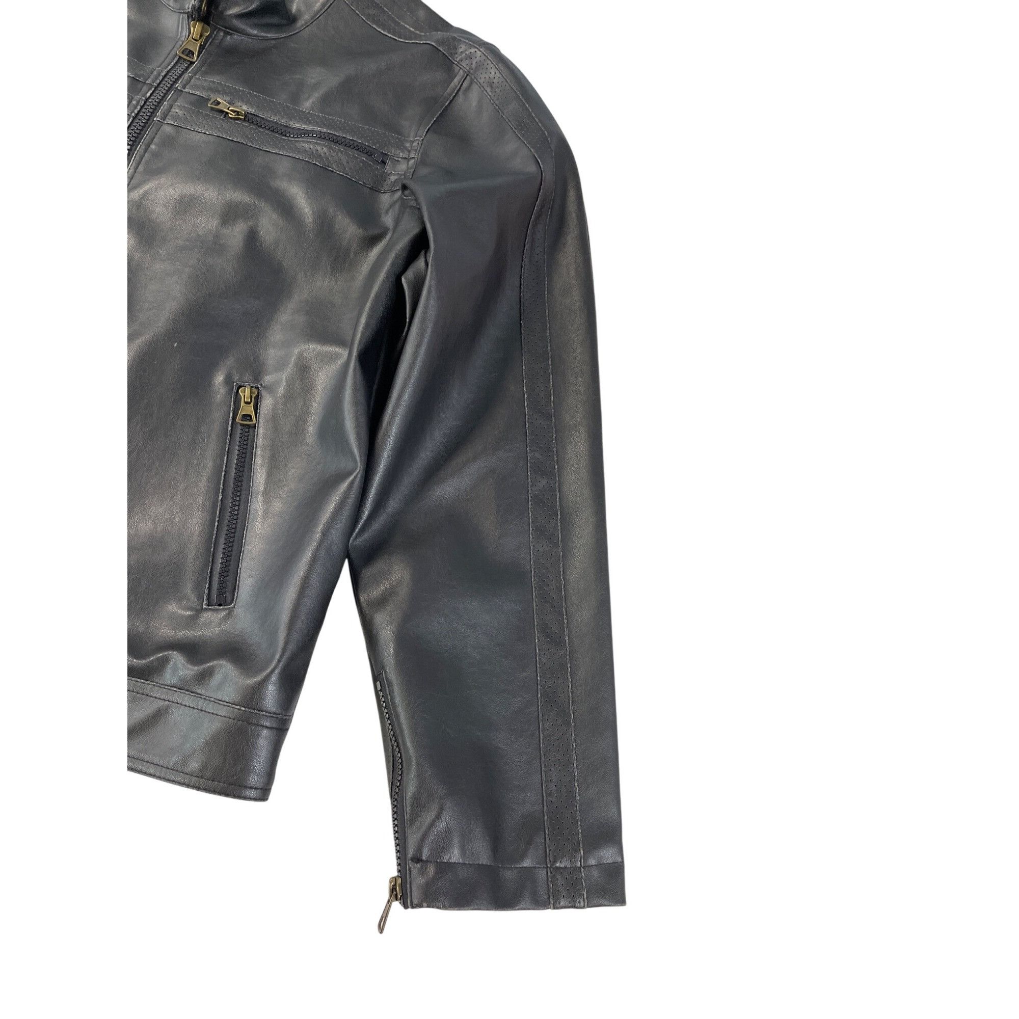 Other Carbon mens brown faux leather motorcycle jacket Size L SKU Size L / US 10 / IT 46 - 5 Thumbnail