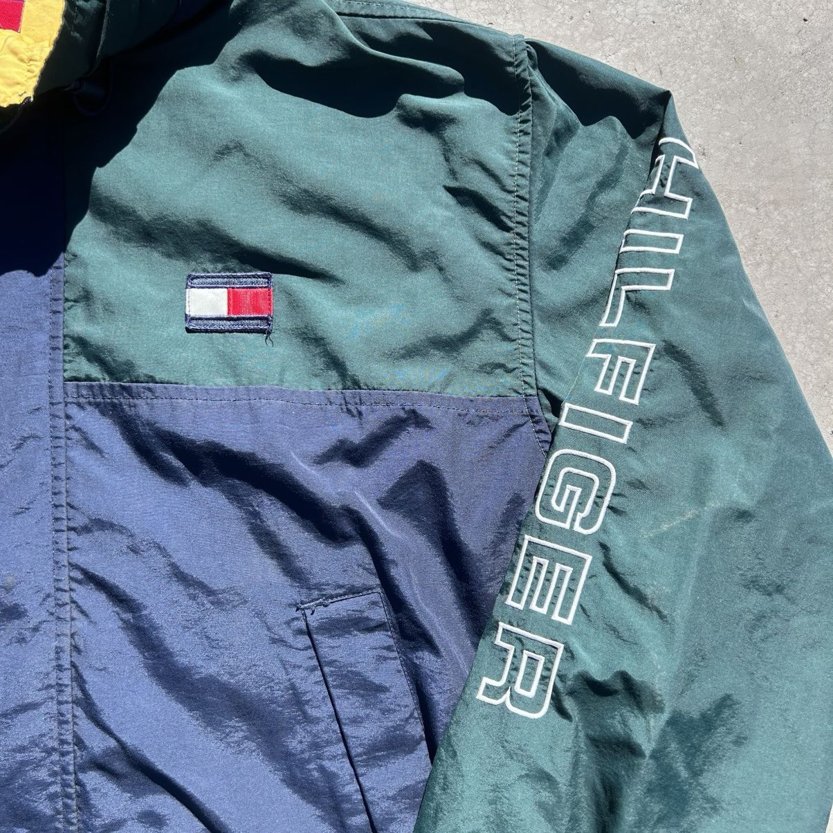 Tommy Hilfiger Tommy Hilfiger Colorblock Pullover Windbreaker Jacket Size US XL / EU 56 / 4 - 2 Thumbnail