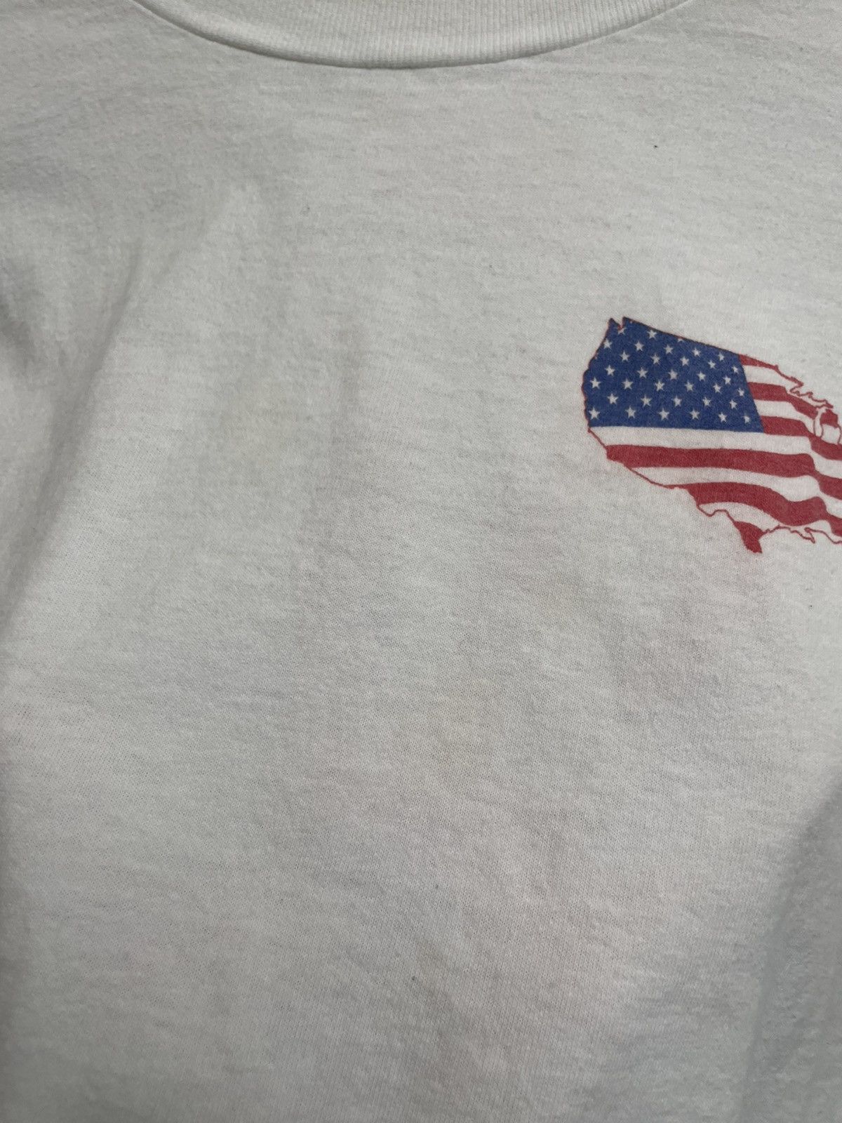 Vintage Vintage 90s White Graphic Army Tee Unsoundrags Hanes Size US XL / EU 56 / 4 - 5 Thumbnail