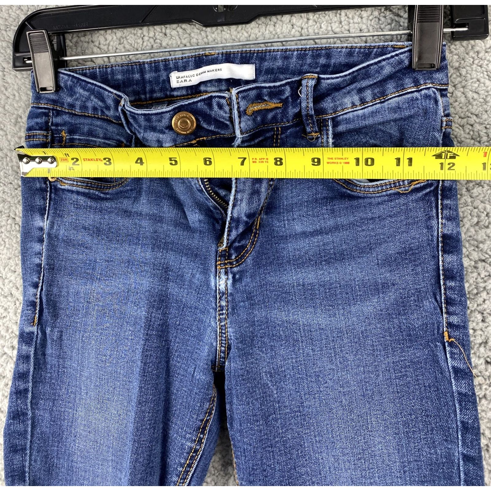Zara Zara Jeans Skinny Ankle Women's Size 2 Dark Wash Denim Blue 5-Pocket Slim High Rise Cotton Blend Stretch Jeans Woman Regular 24in Inseam Value Size 26" / US 2 / IT 38 - 6 Thumbnail