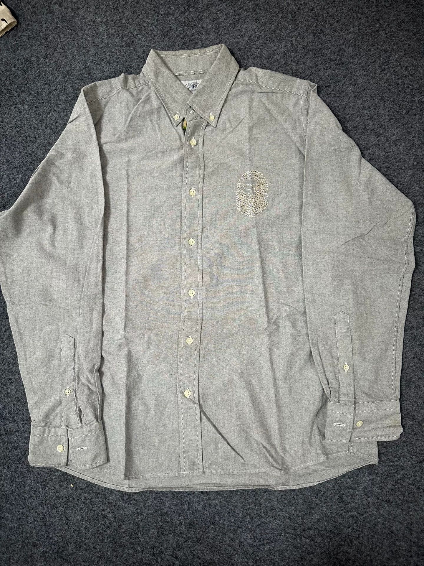 Bape × Swarovski Bape x Swarovski Multi Space Long Sleeve Shirt Size US XL / EU 56 / 4 - 1 Thumbnail