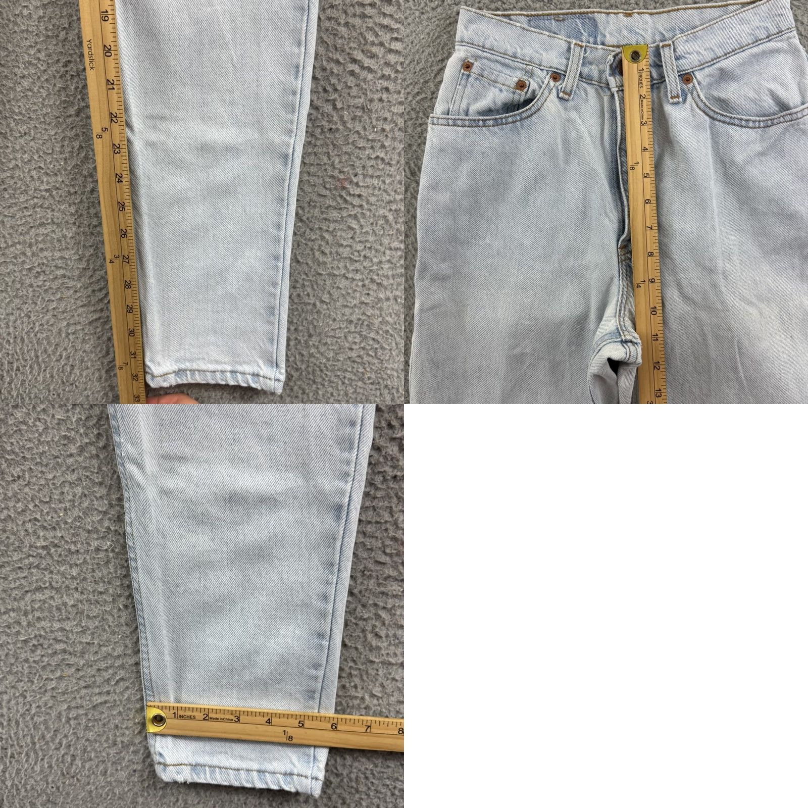 Levi's VINTAGE Levi's 512 Jeans Womens Slim 26x32 Light Wash 90s USA Jeans Size 30" / US 8 / IT 44 - 9 Thumbnail