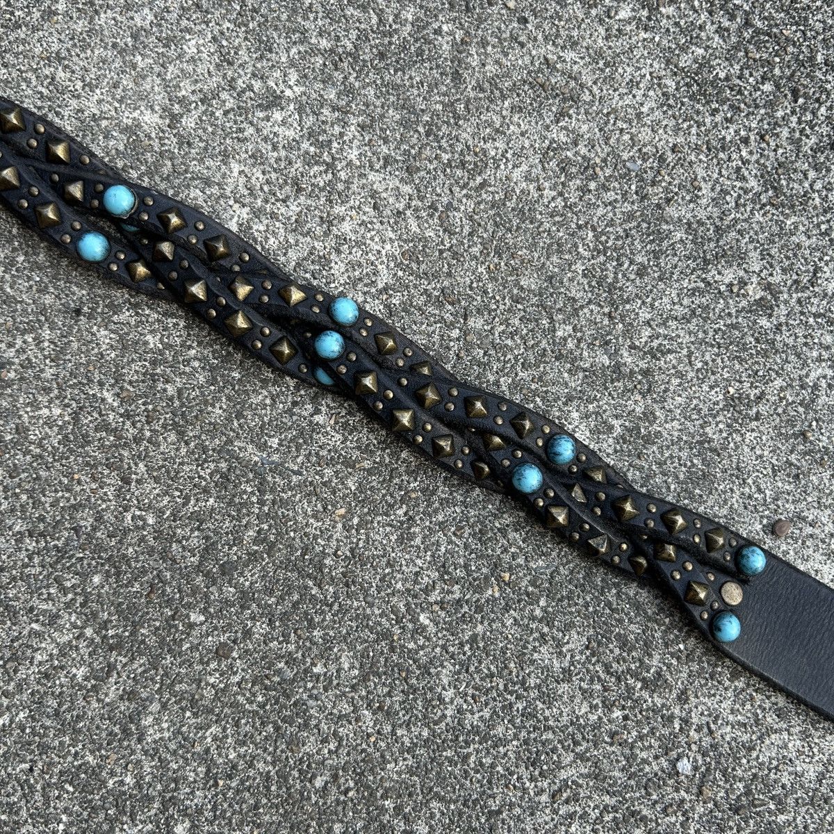 Vintage Vintage studded leather belt (Kapital Style) Size ONE SIZE - 12 Thumbnail