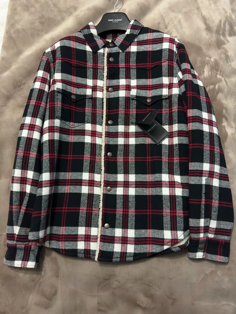 Yves Saint Laurent Saint Laurent Plaid Jacket with Tags Size US S / EU 44-46 / 1 - 1 Thumbnail