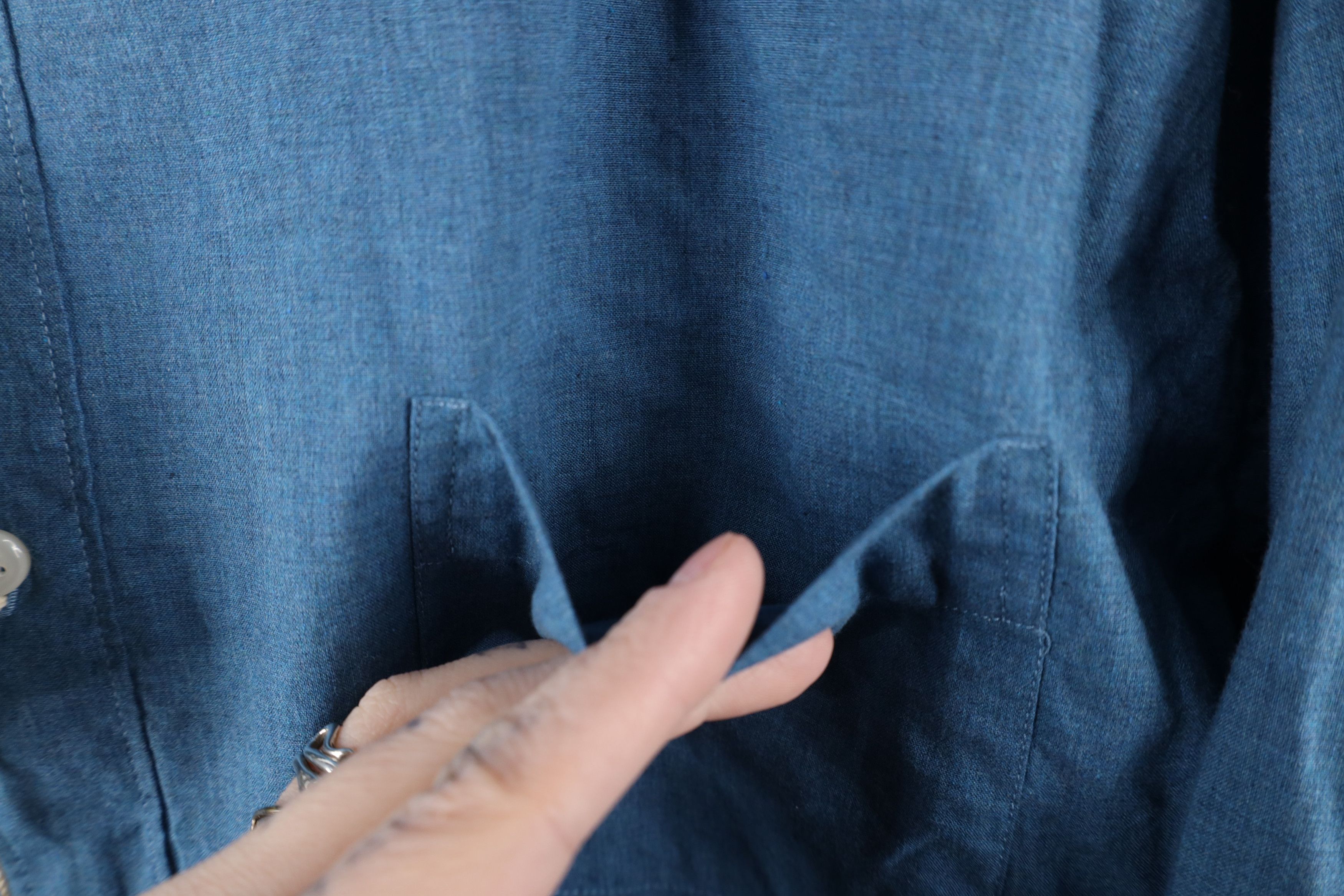 J.Crew × Vintage New J Crew Cotton Heathered Chambray Button Down Shirt Blue Size US XL / EU 56 / 4 - 7 Thumbnail