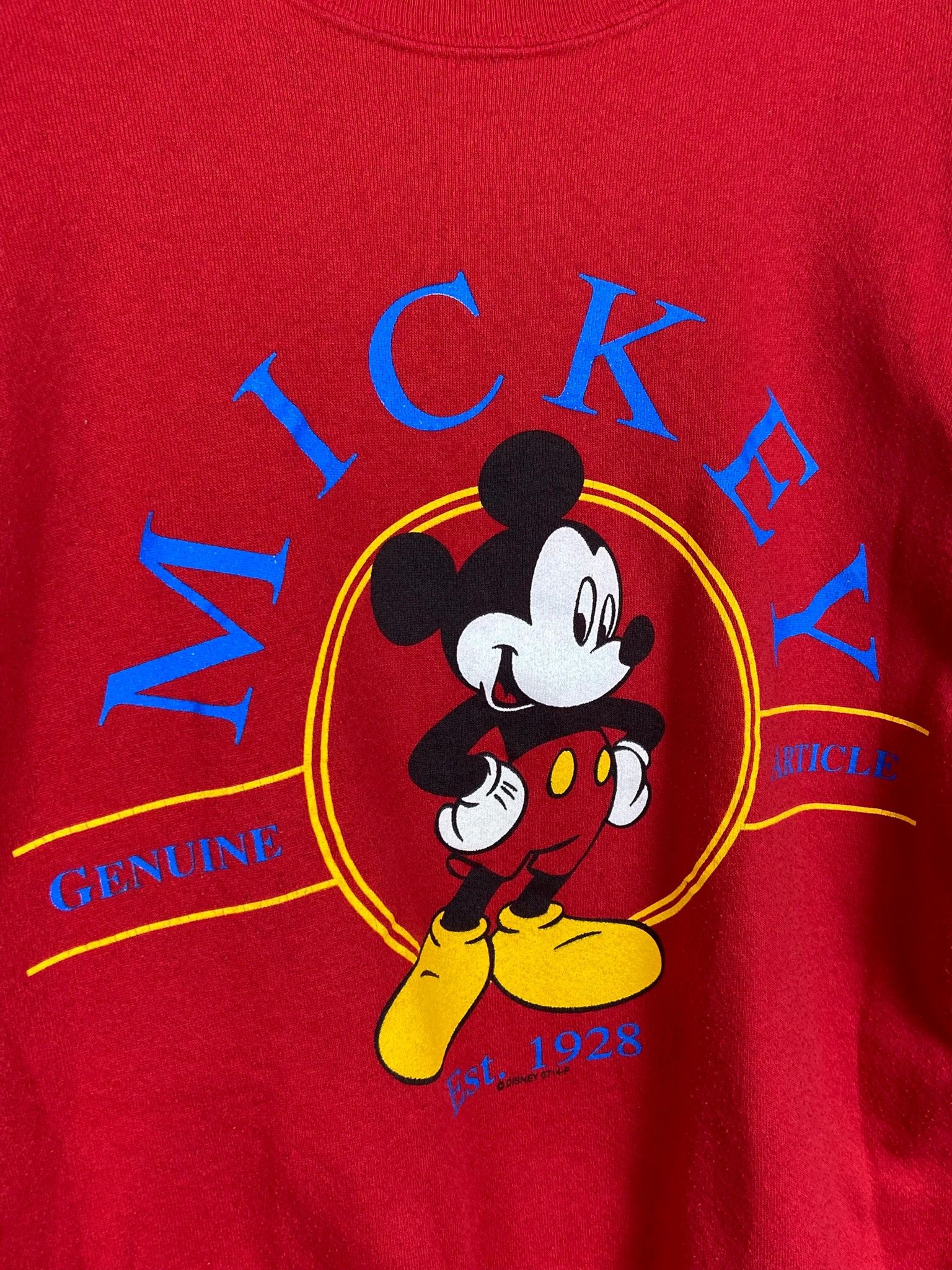 Mickey Mouse Crewneck Mickey Mouse red vintage Disney graphic XL Size US XL / EU 56 / 4 - 2 Thumbnail
