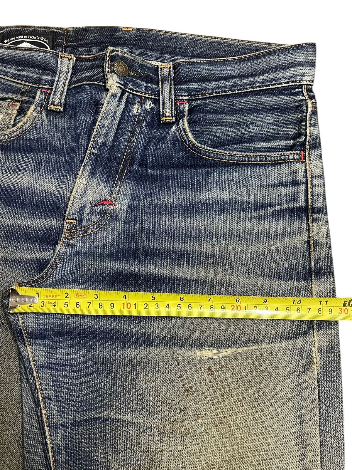 Edwin Vintage Edwin Mud Wash Distress Loose Style Jeans Size US 31 - 15 Thumbnail