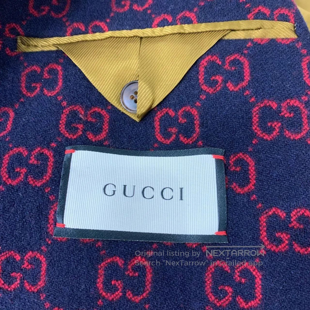 Gucci gucci double g logo printed blazer coat. Size US L / EU 52-54 / 3 - 5 Thumbnail