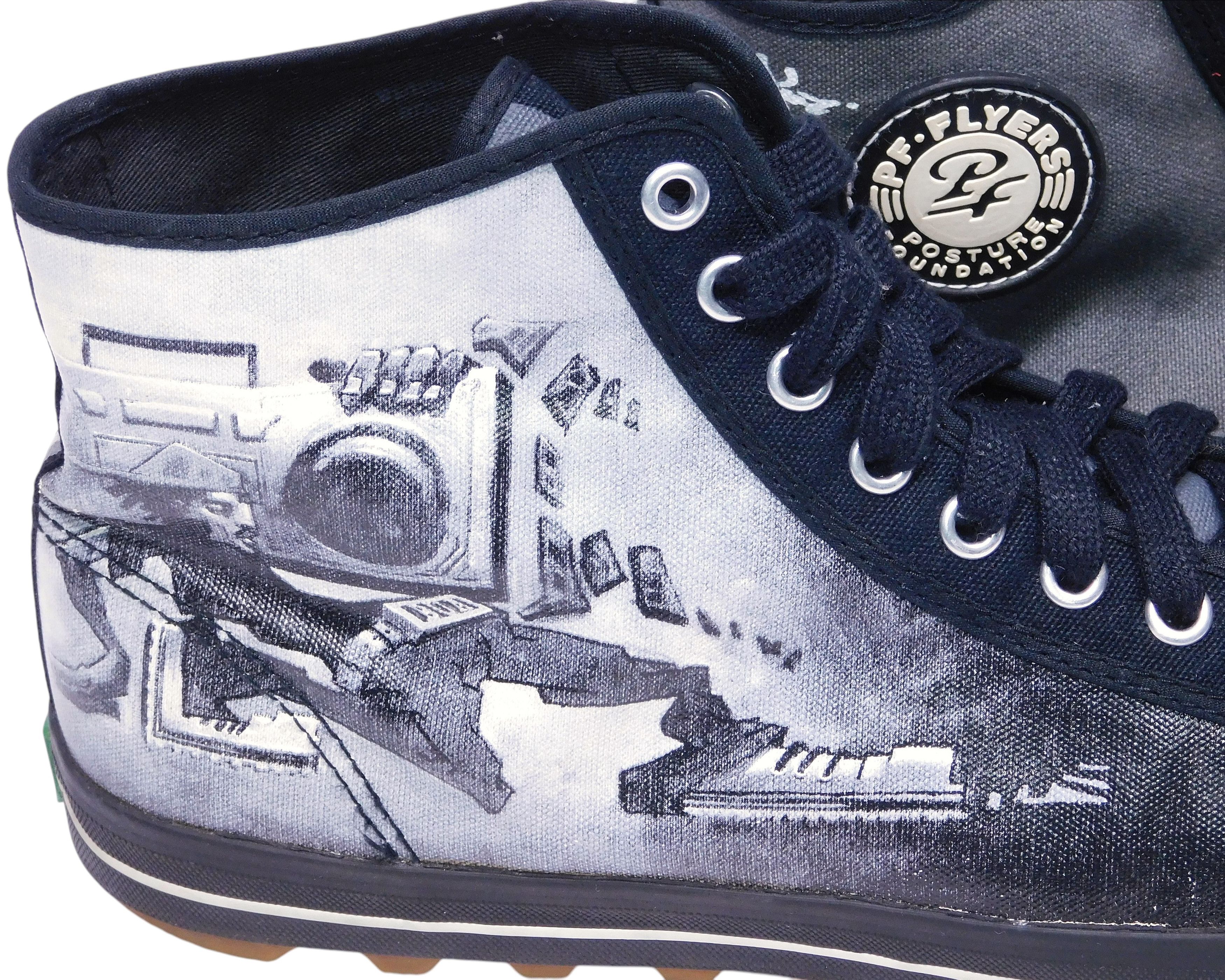 P.F. Flyers PF Flyers Limited Edition BOOMBOX Hip Hop Justin Bua sneaker Size US 11.5 / EU 44-45 - 3 Thumbnail