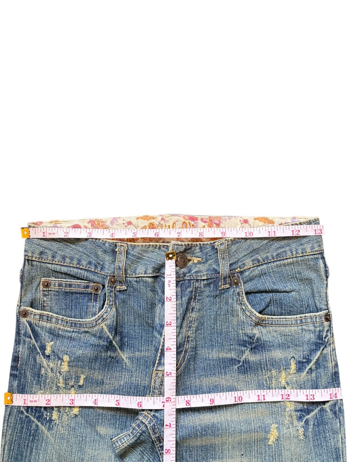 Diesel Vintage Copper Smith Distress Low Rise Flare Jeans Size 26" / US 2 / IT 38 - 6 Thumbnail
