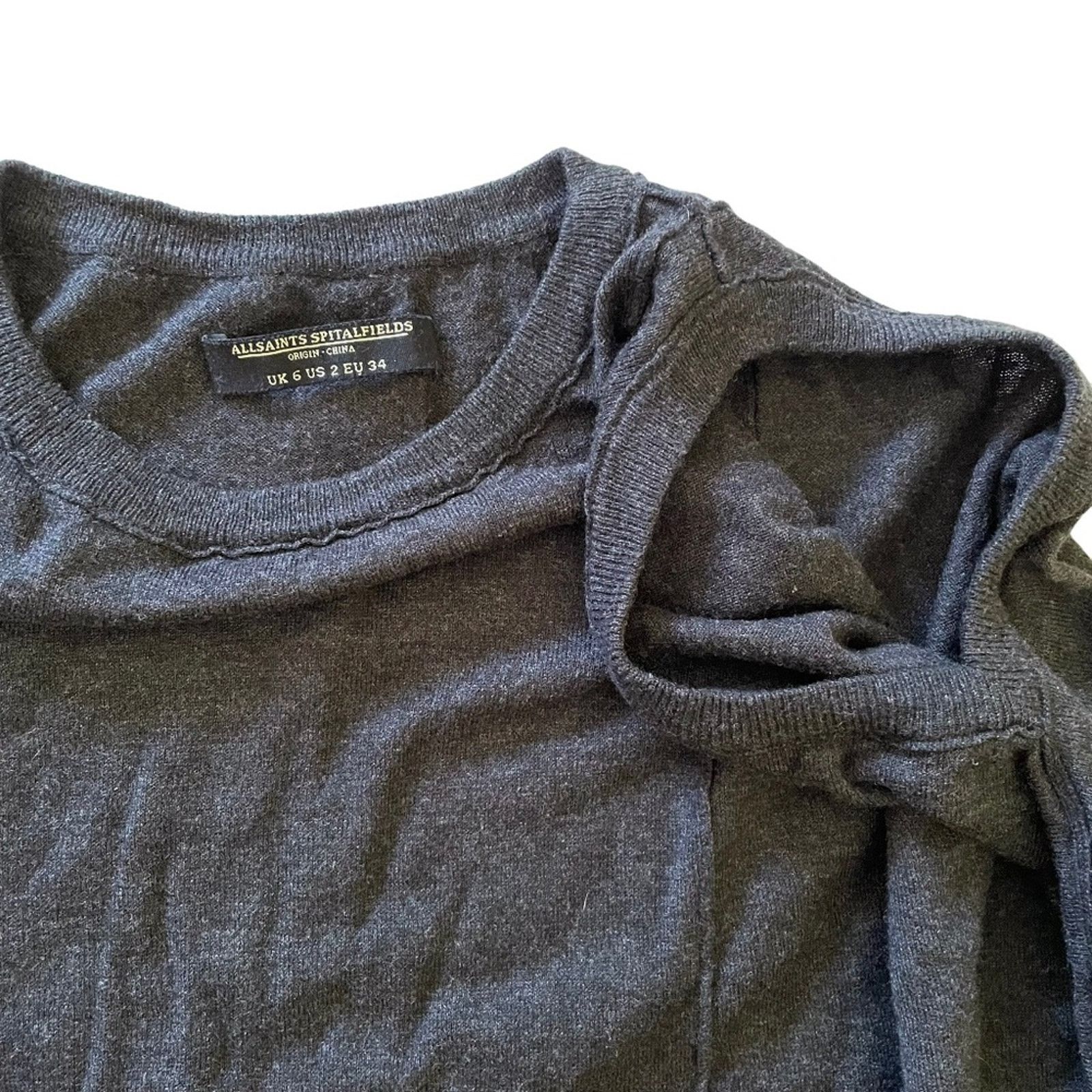 Allsaints AllSaints Roulo Jumper Gray Asymmetrical Sweater Dress Sz 2 Size XS / US 0-2 / IT 36-38 - 5 Thumbnail