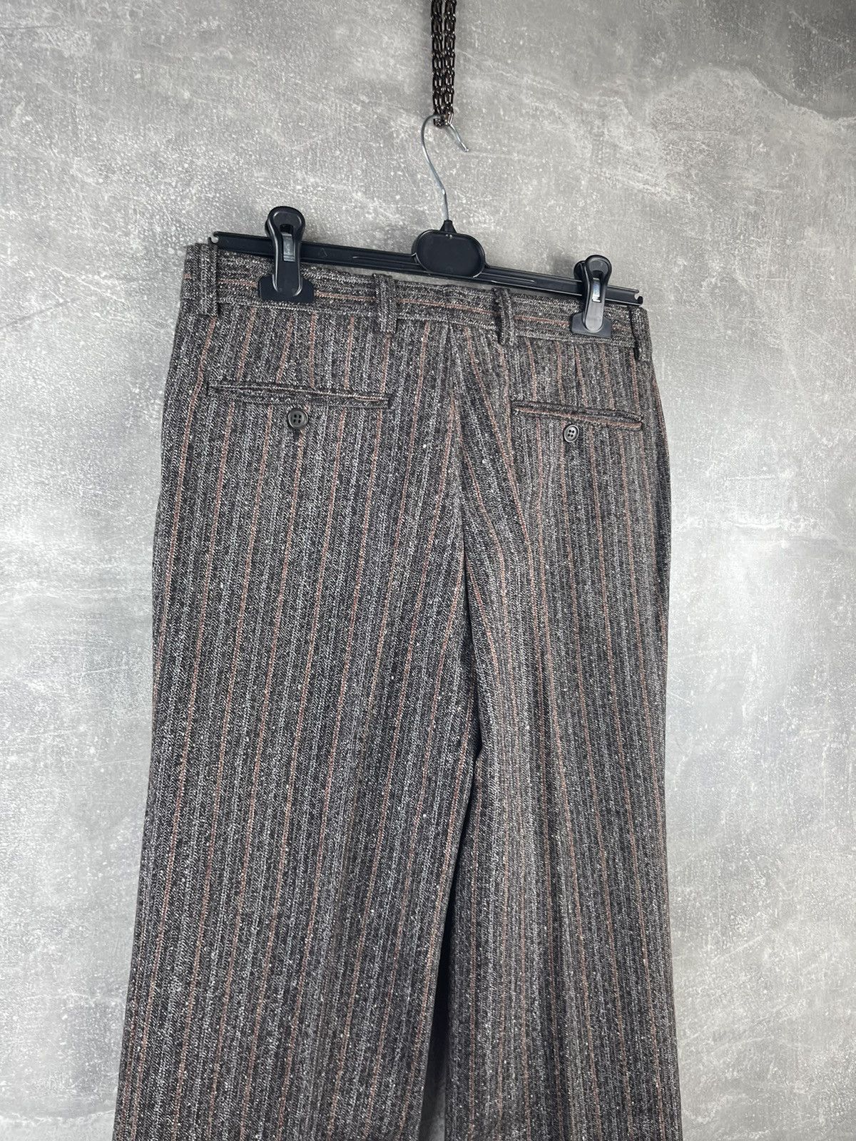 Lubiam Lubiam Luxury Old Money Wool Stripped Doublebreasted Suit Size 48L - 17 Thumbnail