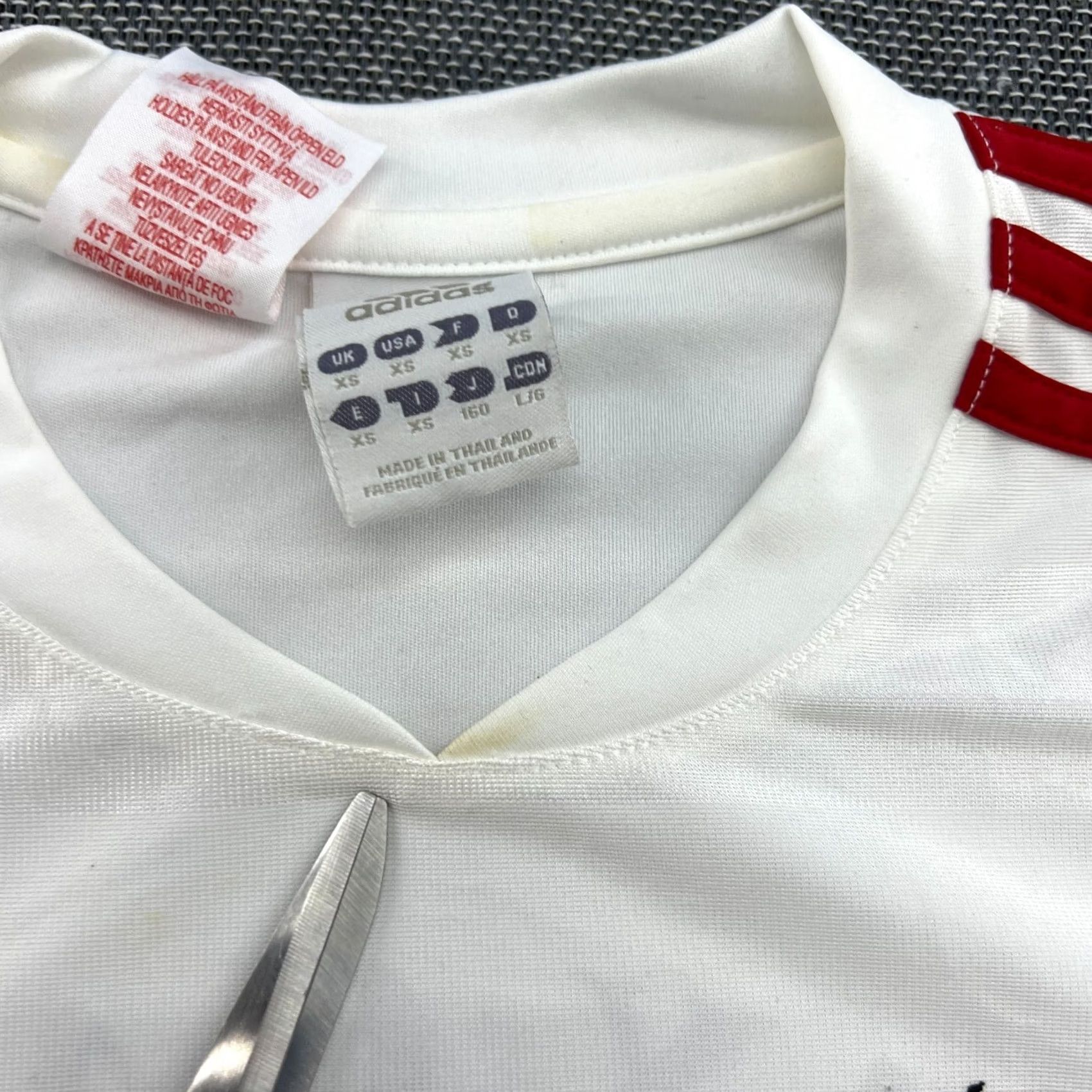 Adidas Ajax Amsterdam 2011 Training Drill Football Jersey Mens XS Adidas White Shirt Size US XS / EU 42 / 0 - 5 Thumbnail