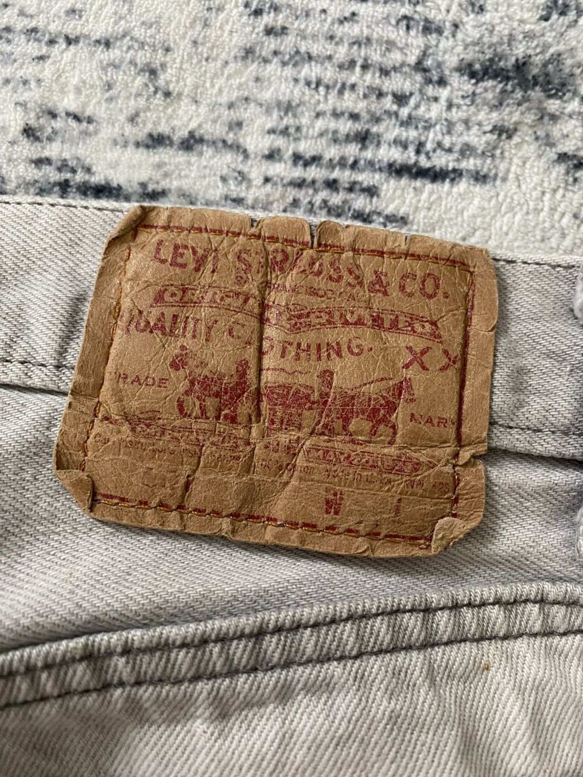 Levi's Levi’s Vintage 80s 90s 501 Mens Jeans Bleached and Faded Size US 30 / EU 46 - 5 Thumbnail