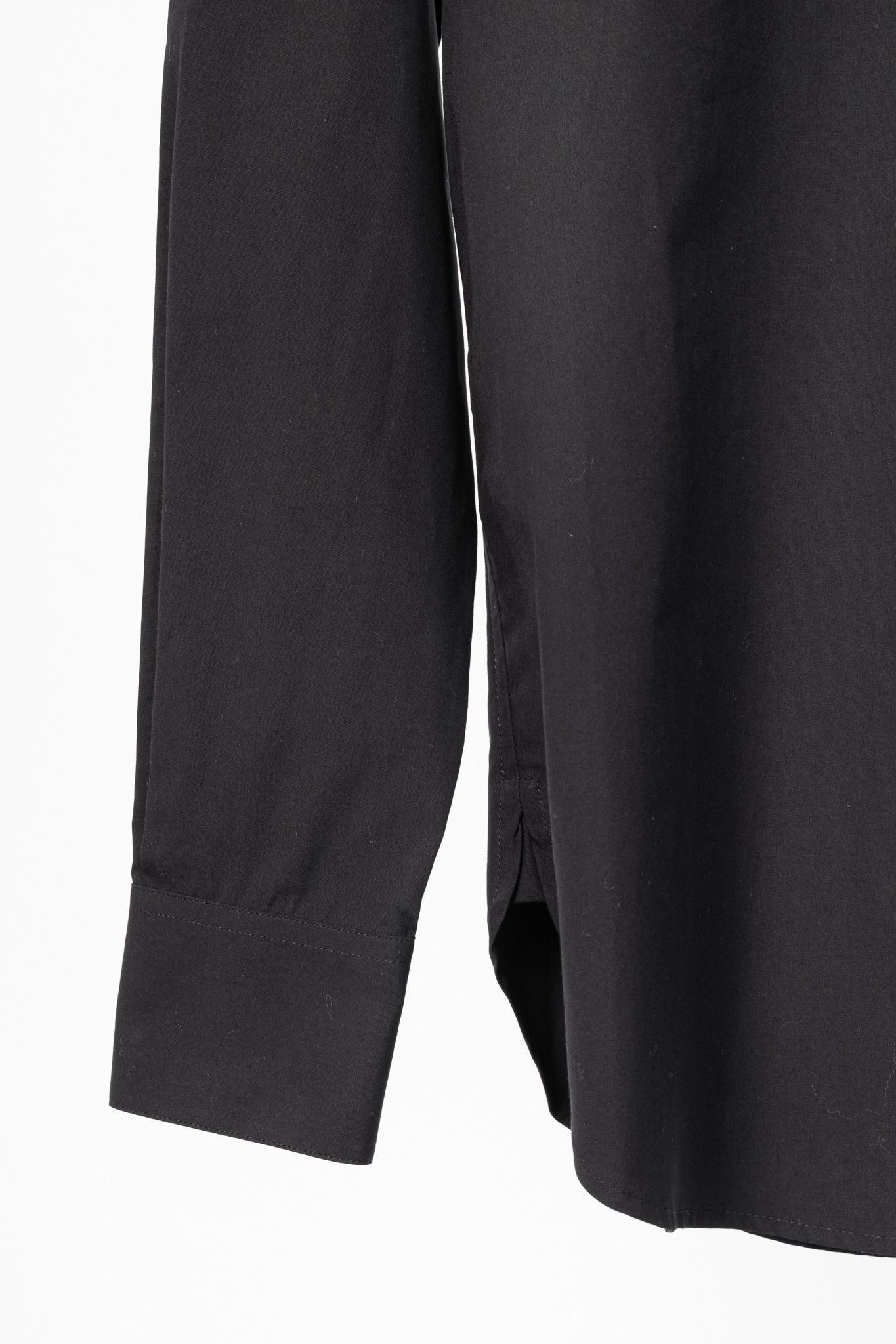 Saint Laurent Paris Saint Laurent Black Cotton-Poplin Buttoned Shirt Size S / US 4 / IT 40 - 6 Thumbnail
