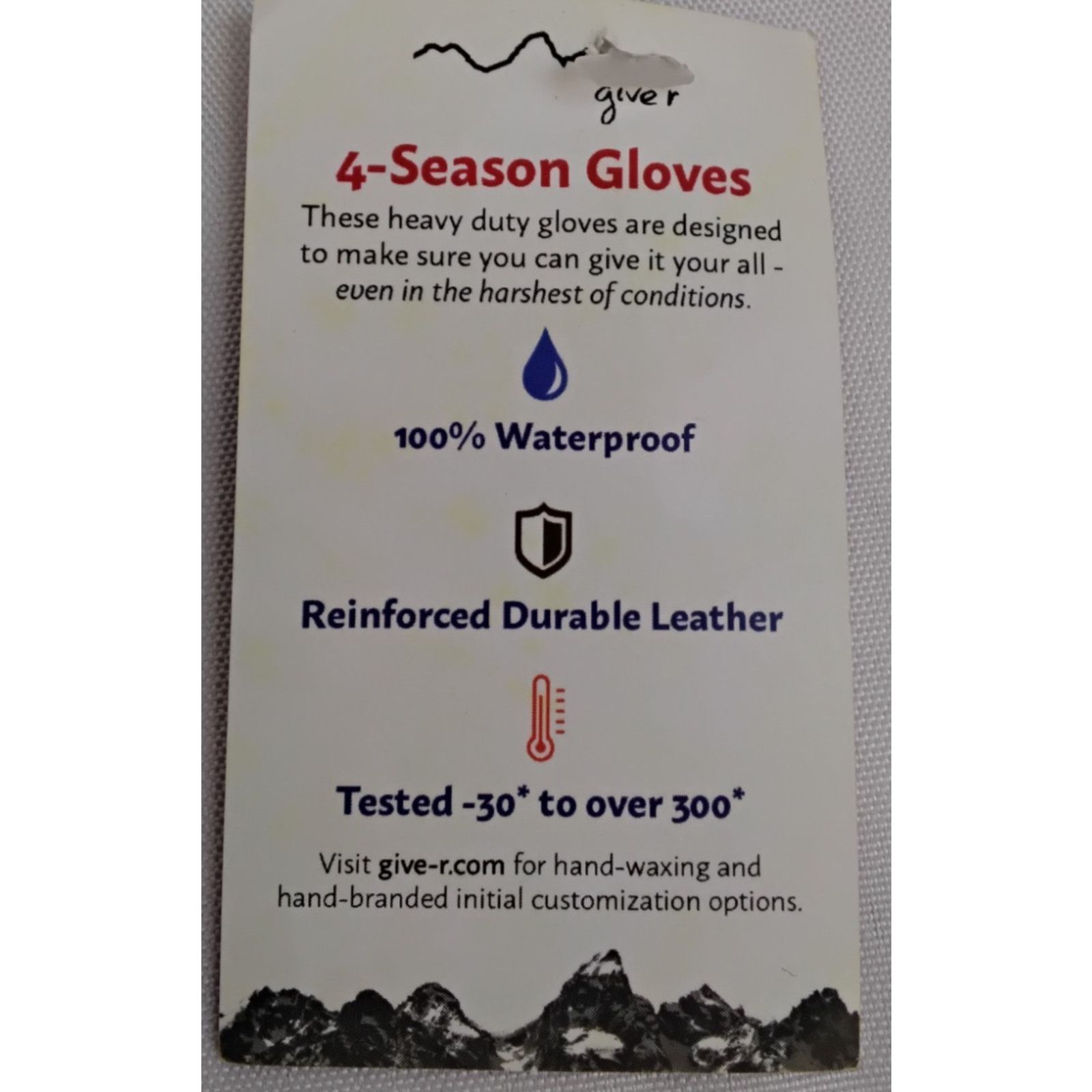 Other Give'r 4 Season Gloves Size L Insulated Leather NWT Size ONE SIZE - 15 Thumbnail