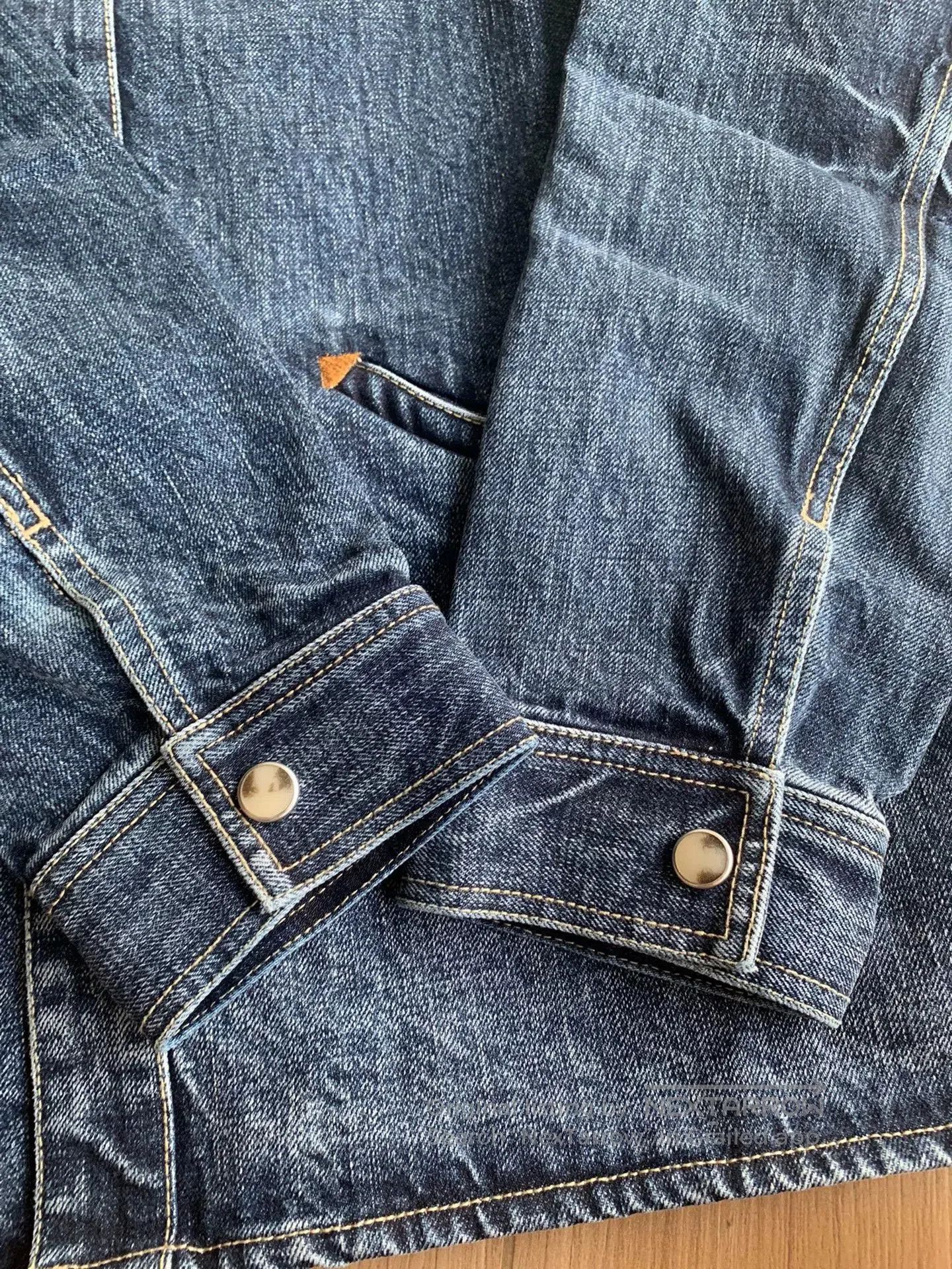 Japanese Brand denim western ranch jacket for men. Size US XXL / EU 58 / 5 - 7 Thumbnail