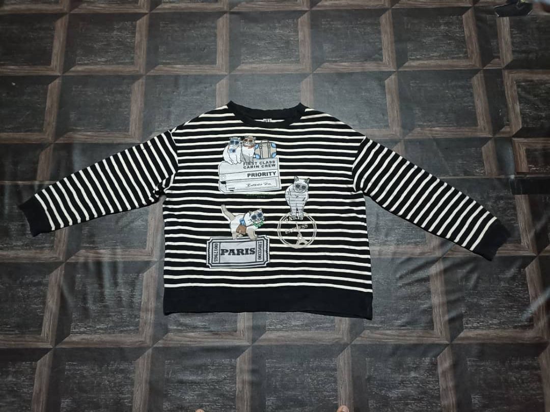 Designer × Japanese Brand × Uniqlo Barbara Rhil x Uniqlo stripe Sweatshirt Size XL / US 12-14 / IT 48-50 - 1 Thumbnail
