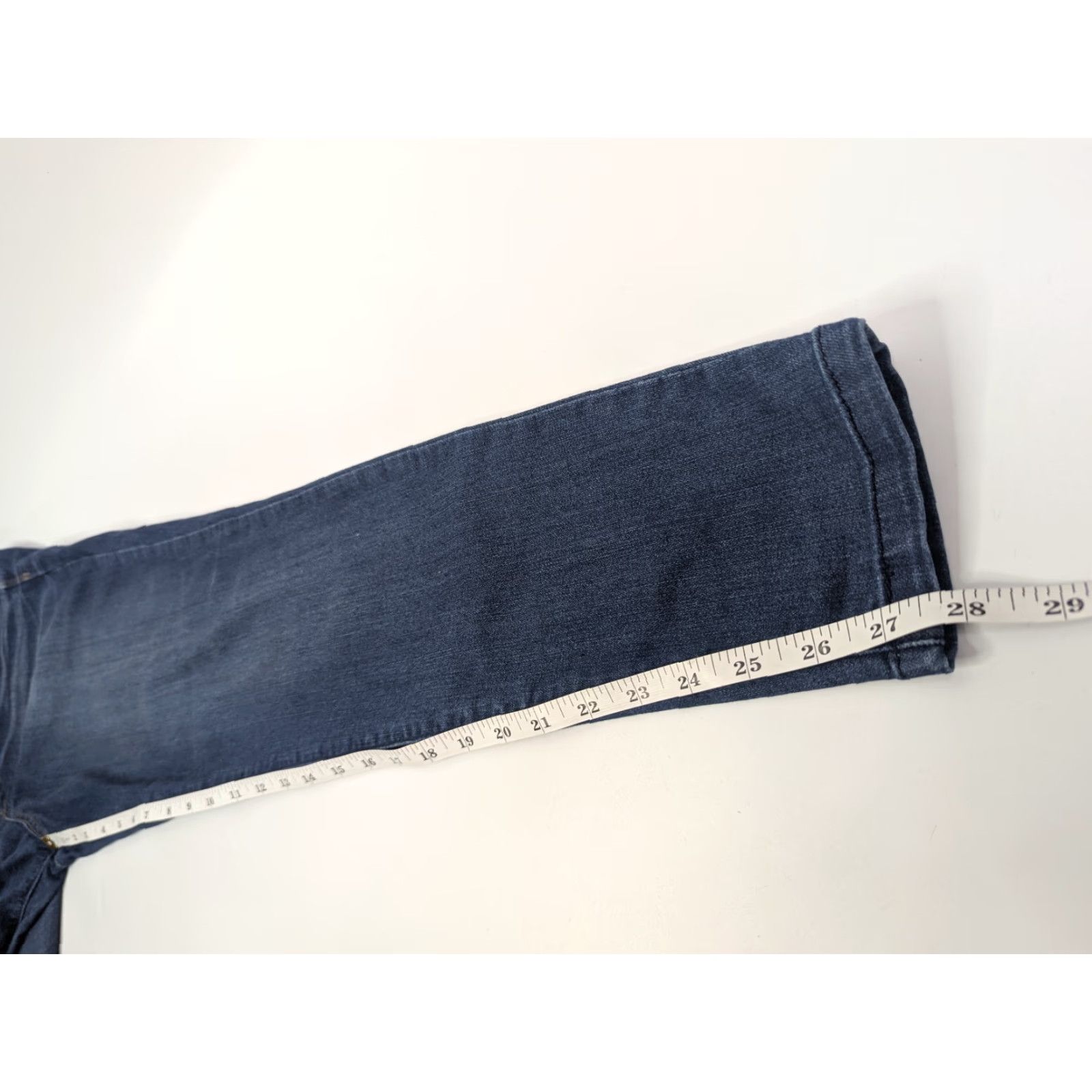 Vintage Democracy Jeans Women's Size 8 Blue Med Wash Stretch Regular 5-Pocket Denim Skinny City College Preppy Size 30" / US 8 / IT 44 - 5 Thumbnail