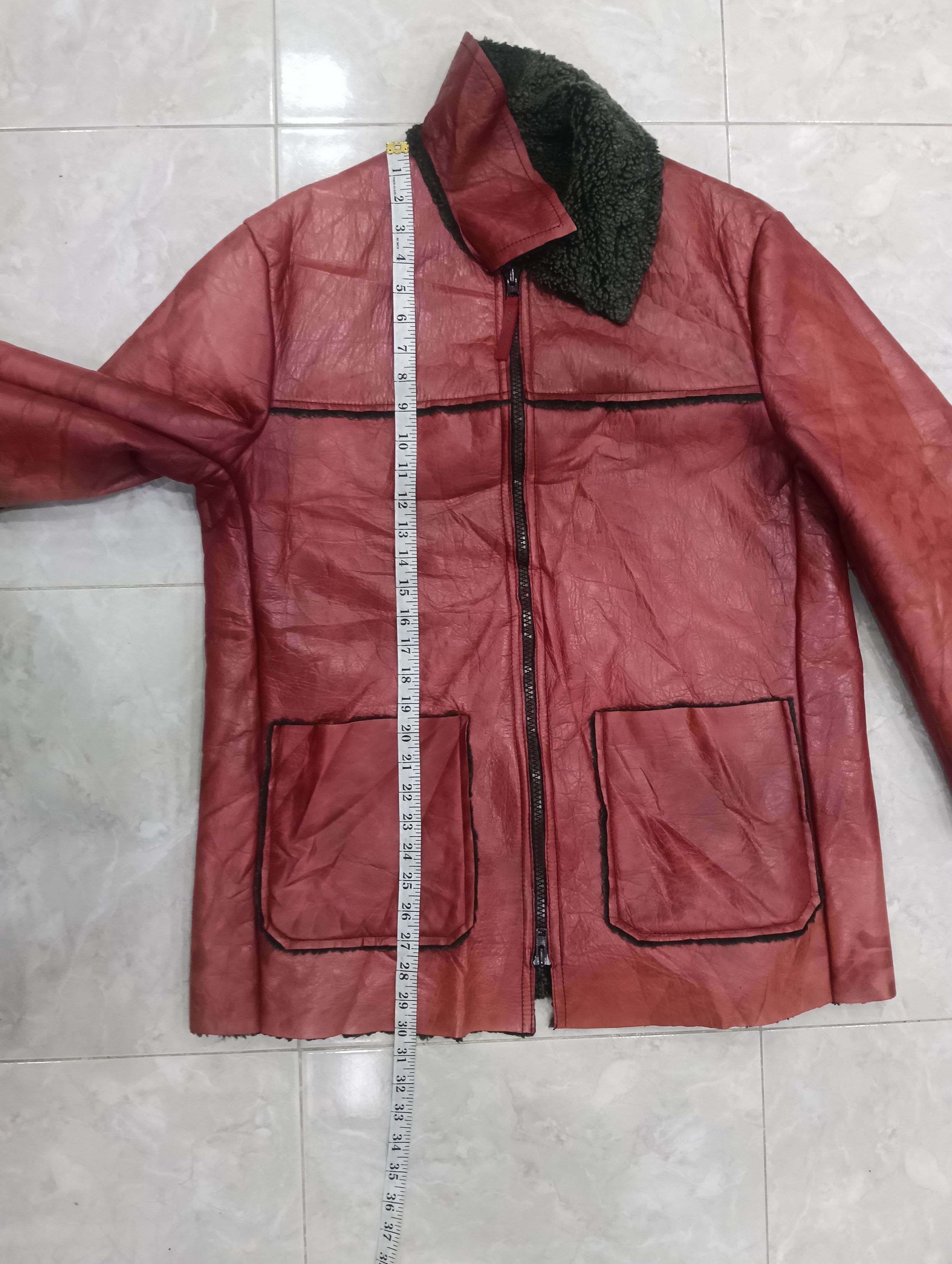291295=Homme Great Shearling Leather Jacket By 291295=Homme Size US XL / EU 56 / 4 - 16 Thumbnail