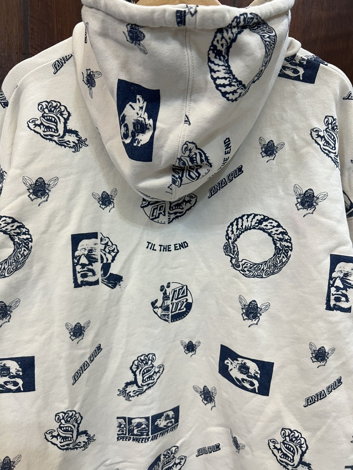 Santa Cruz Skateboards Vintage Santa Cruz Full Print Hoodies Size US L / EU 52-54 / 3 - 8 Thumbnail